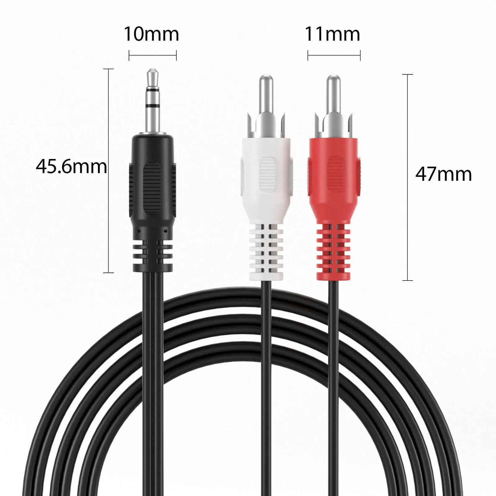 Cablepelado Cavo Audio Stereo Jack 3.5 Maschio a 2 RCA Maschio, 15m, Nero - immagine 7