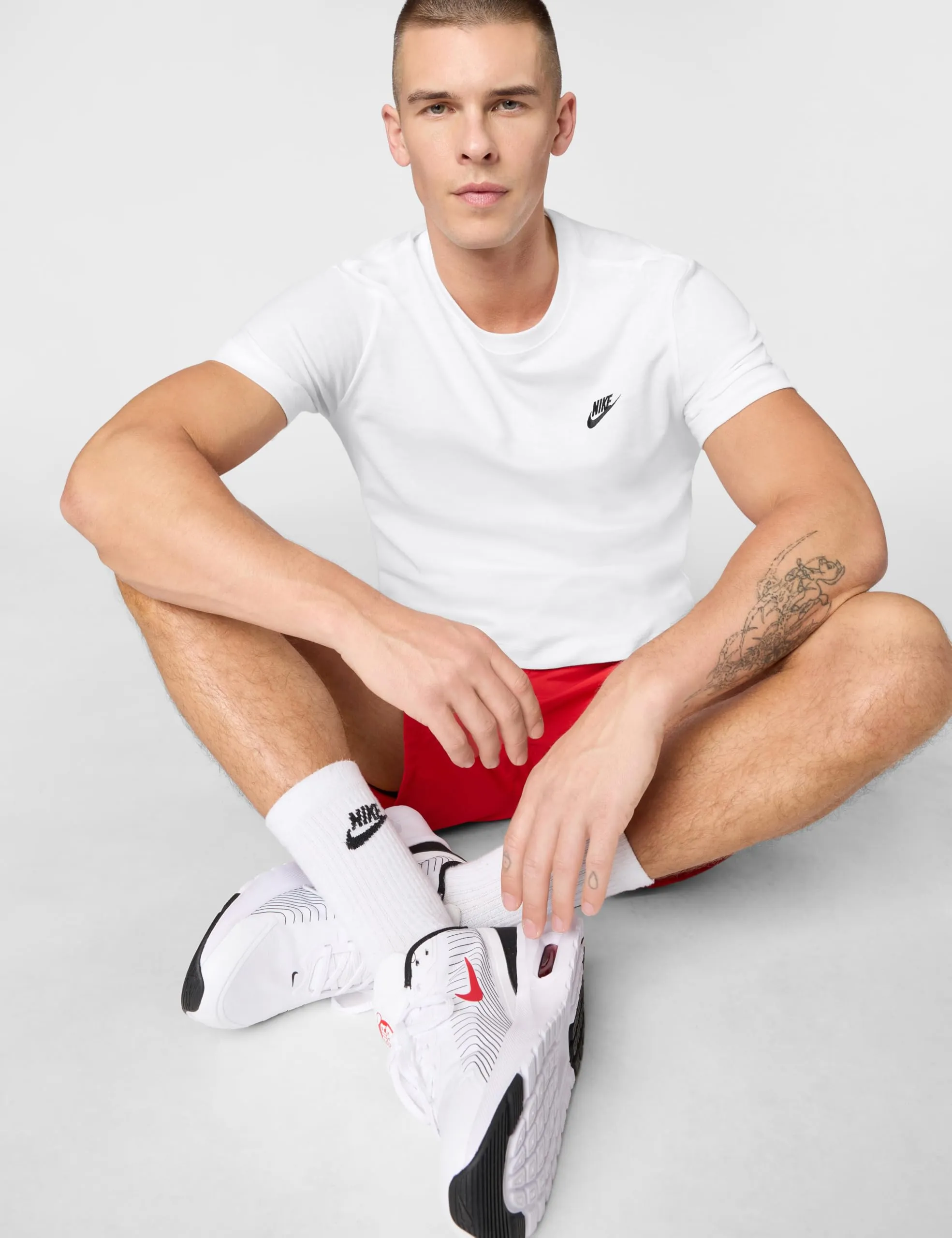 Nike NSW Club Tee, White Black, M Uomo - immagine 6