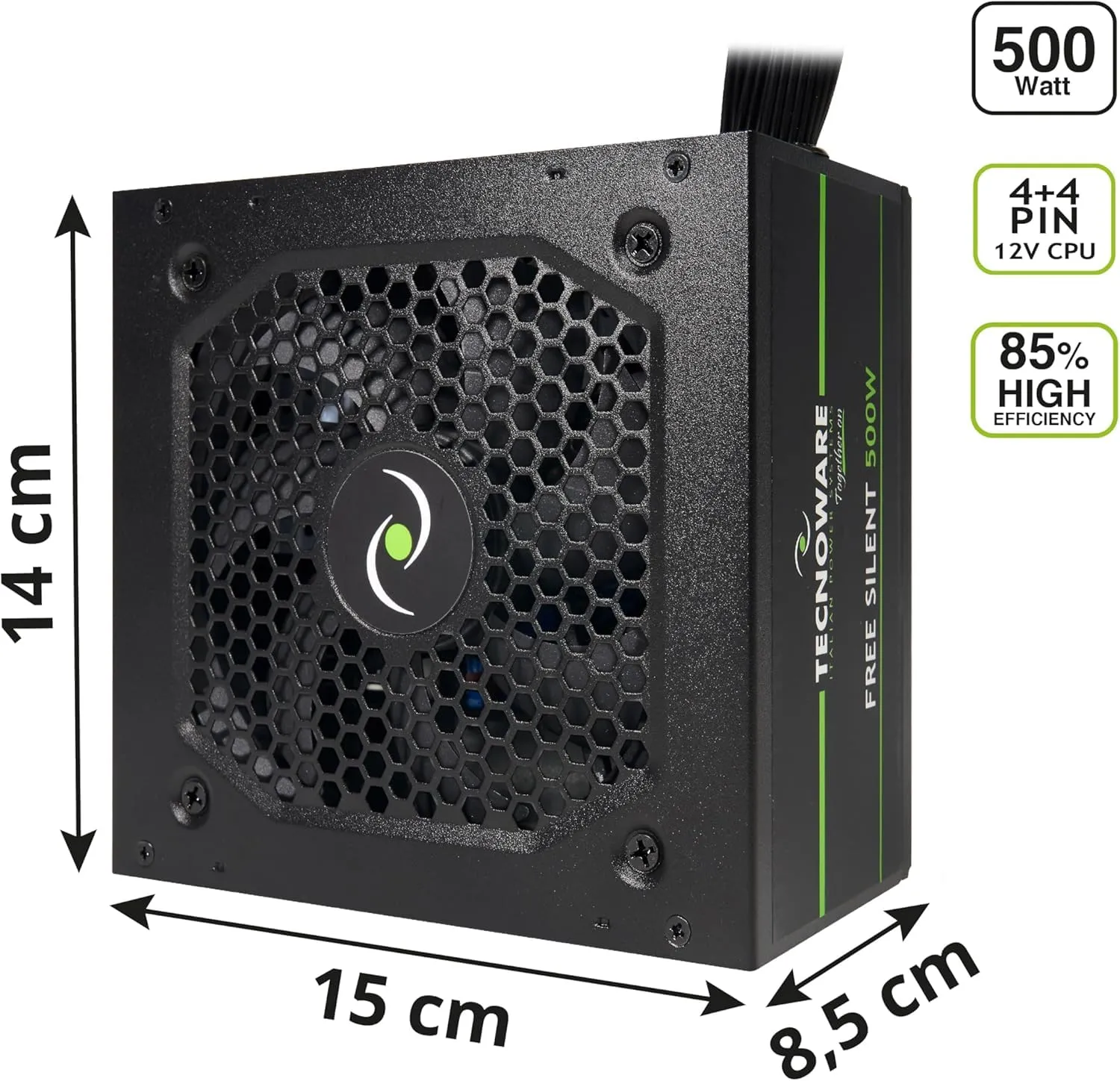 Tecnoware Power Systems Alimentatore ATX 500W FAL506FS12B - immagine 2