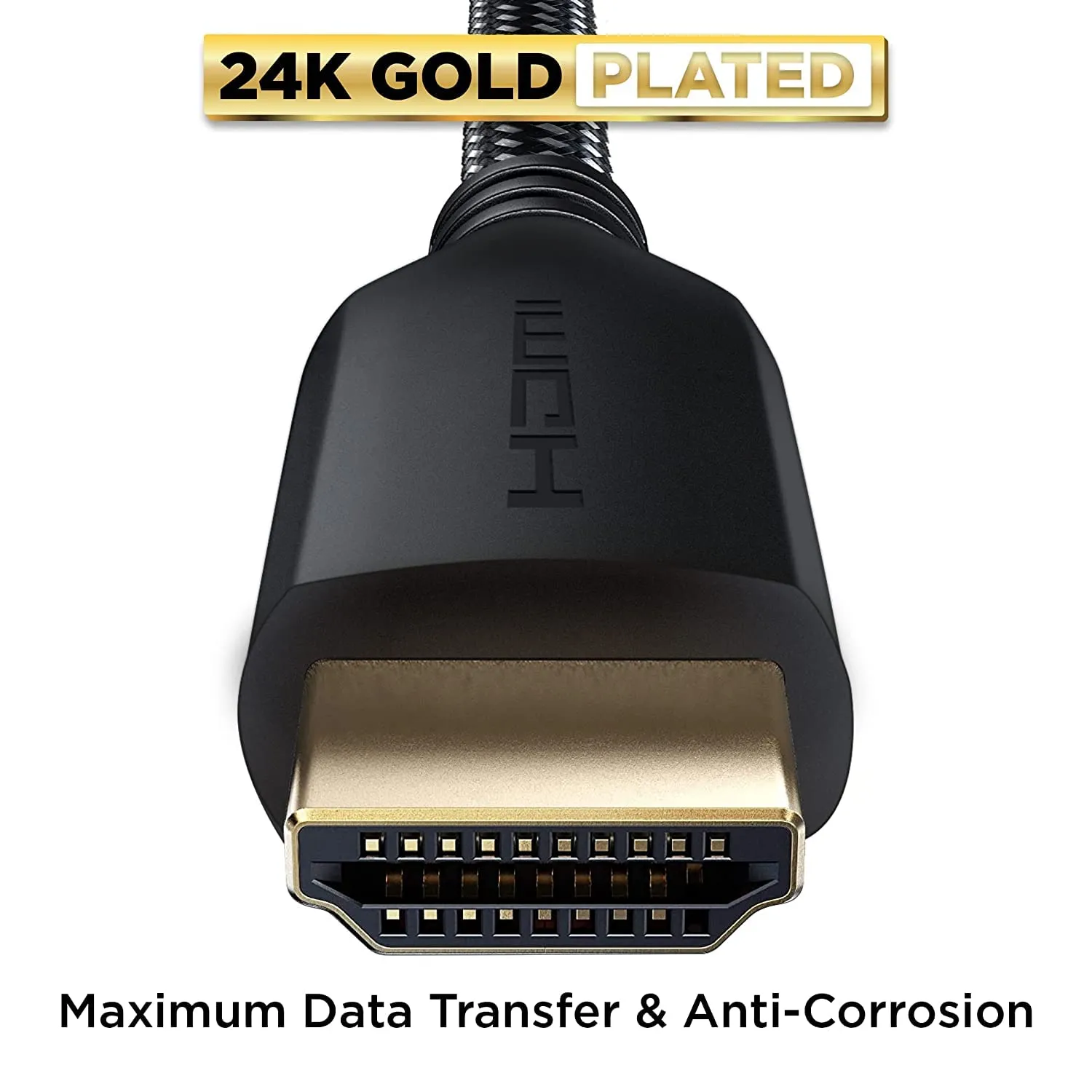 PowerBear Cavo HDMI 4K, 1 m, Confezione da 2, Nylon Intrecciato, 60 Hz, Ultra HD, ARC e CL3 - immagine 6