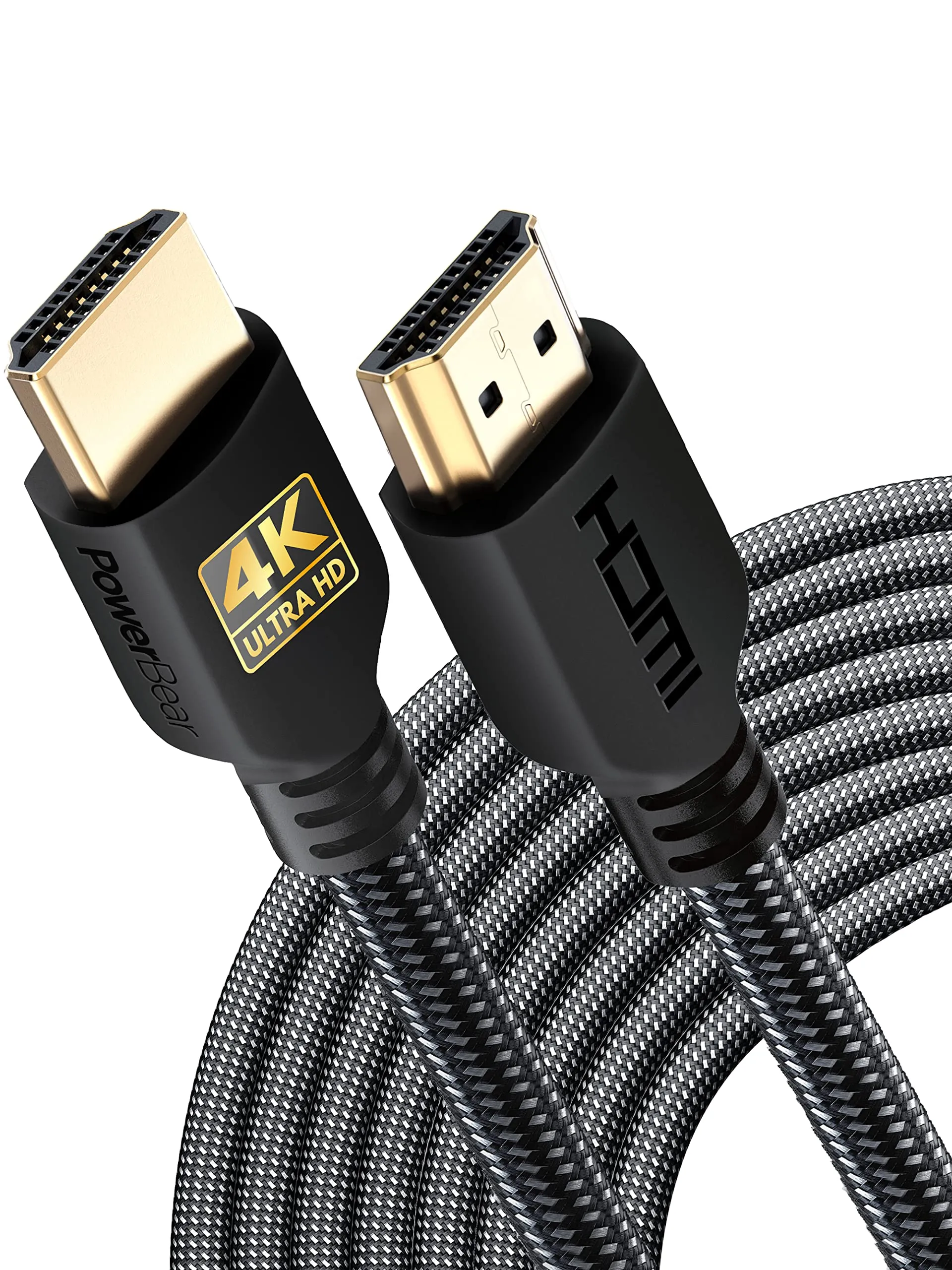 PowerBear Cavo HDMI 4K, 9 m, Nylon Intrecciato, 60 Hz, Ultra HD, ARC e CL3 - immagine 1