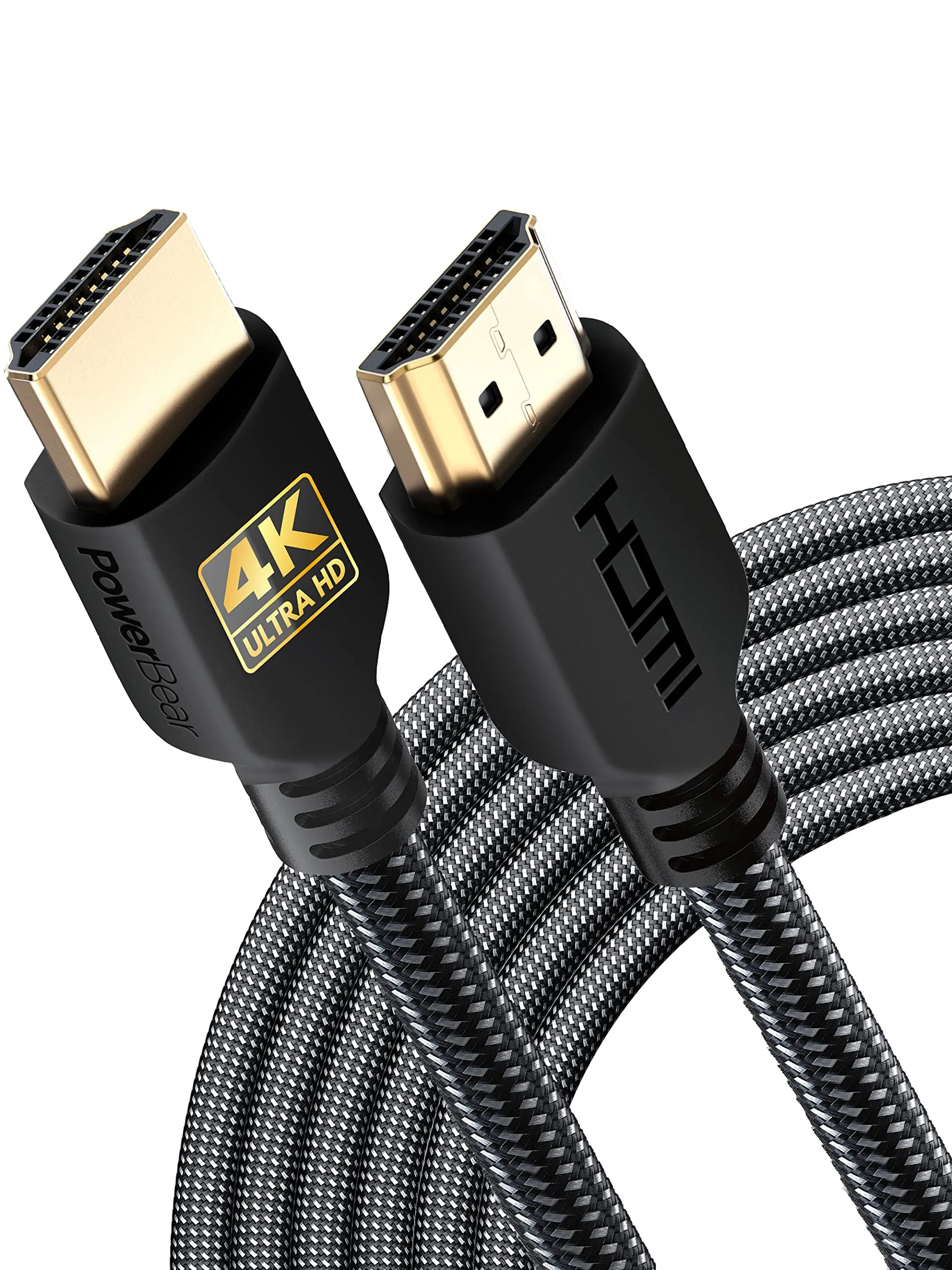 PowerBear Cavo HDMI 4K, 6 m, Nylon Intrecciato, 60 Hz, Ultra HD, ARC e CL3 - immagine 1