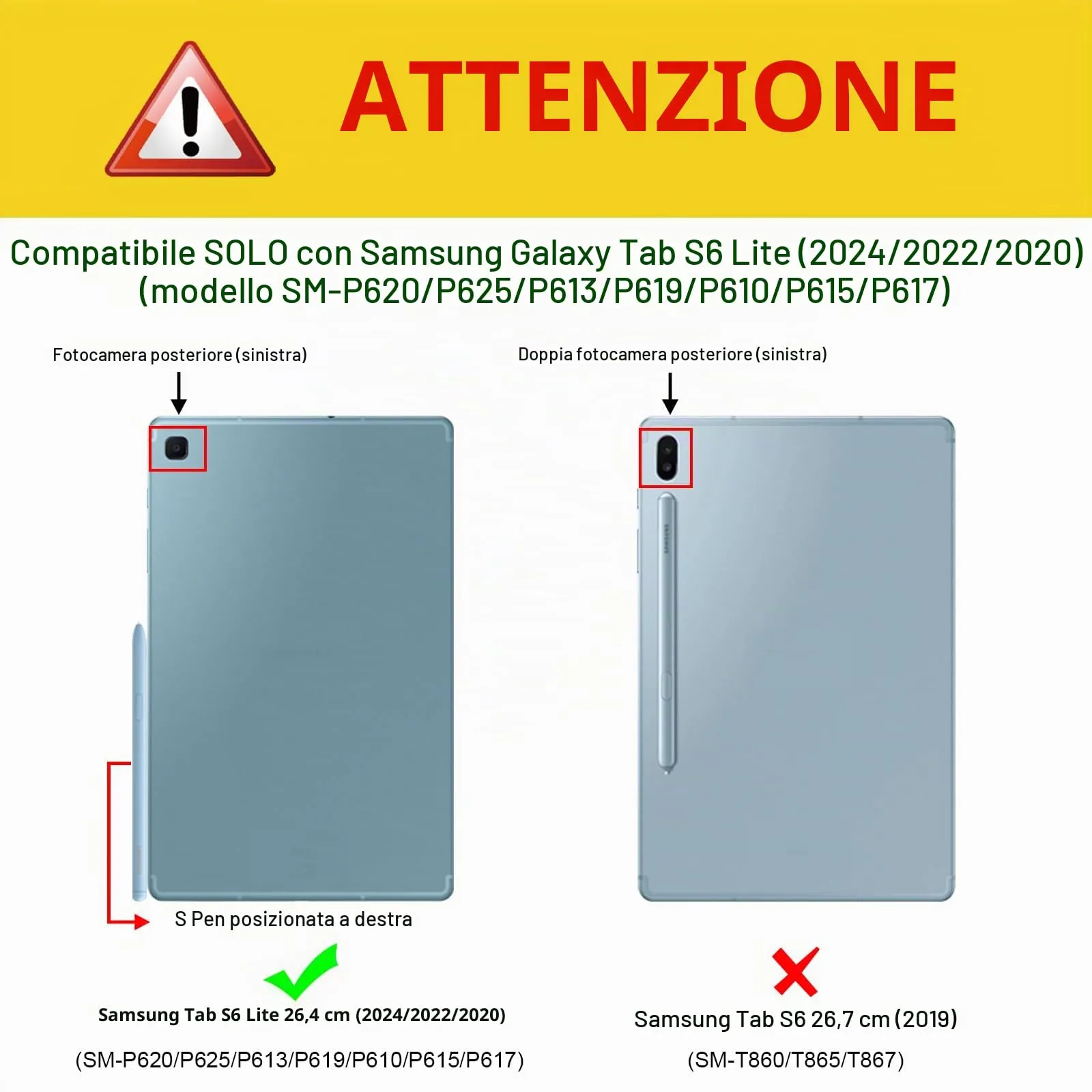 FINTIE Cover per Samsung Galaxy Tab S6 Lite 10.4" (2024/2022/2020) - immagine 2