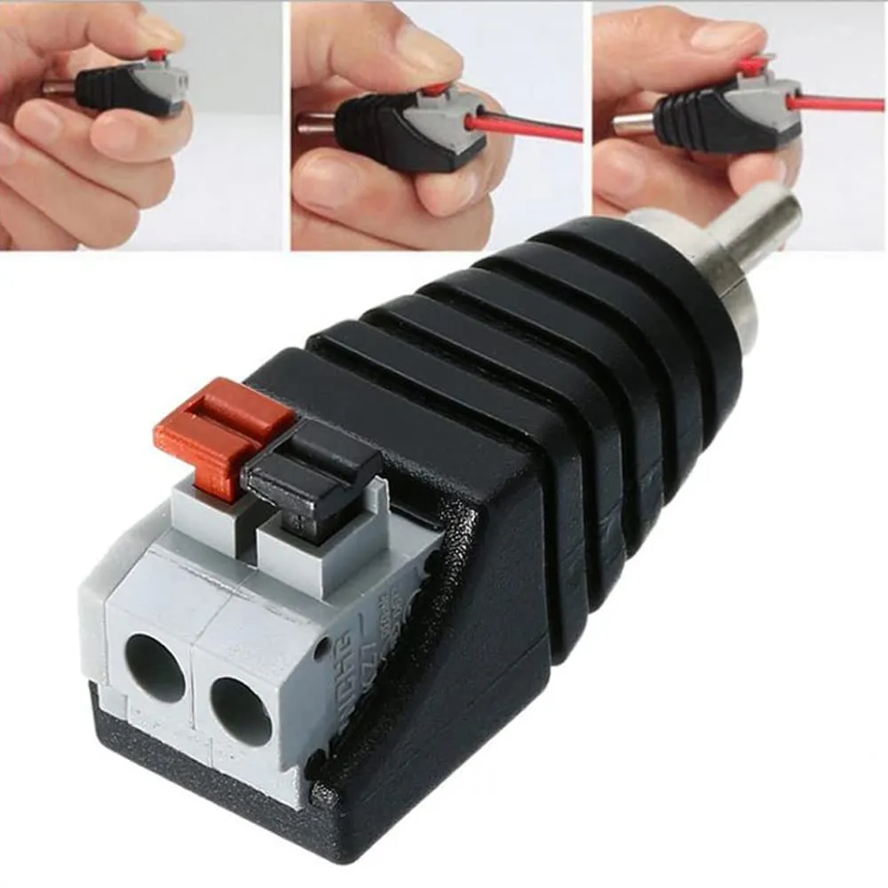 Greluma Adattatore Cavo RCA a Terminale a Vite Maschio e Femmina per Subwoofer Phono AV CCTV, 6 Pezzi - immagine 6