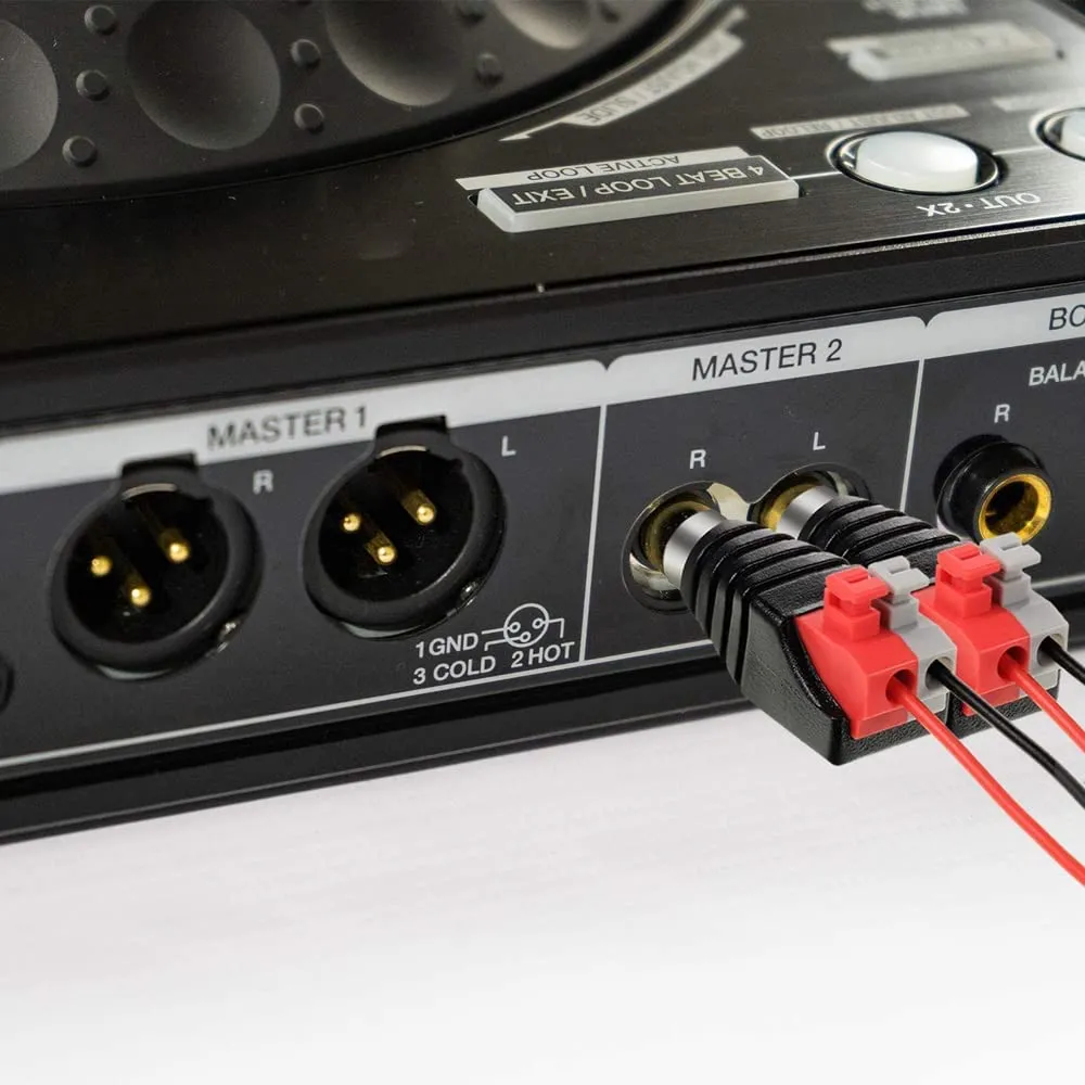Greluma Adattatore Cavo RCA a Terminale a Vite Maschio e Femmina per Subwoofer Phono AV CCTV, 6 Pezzi - immagine 7