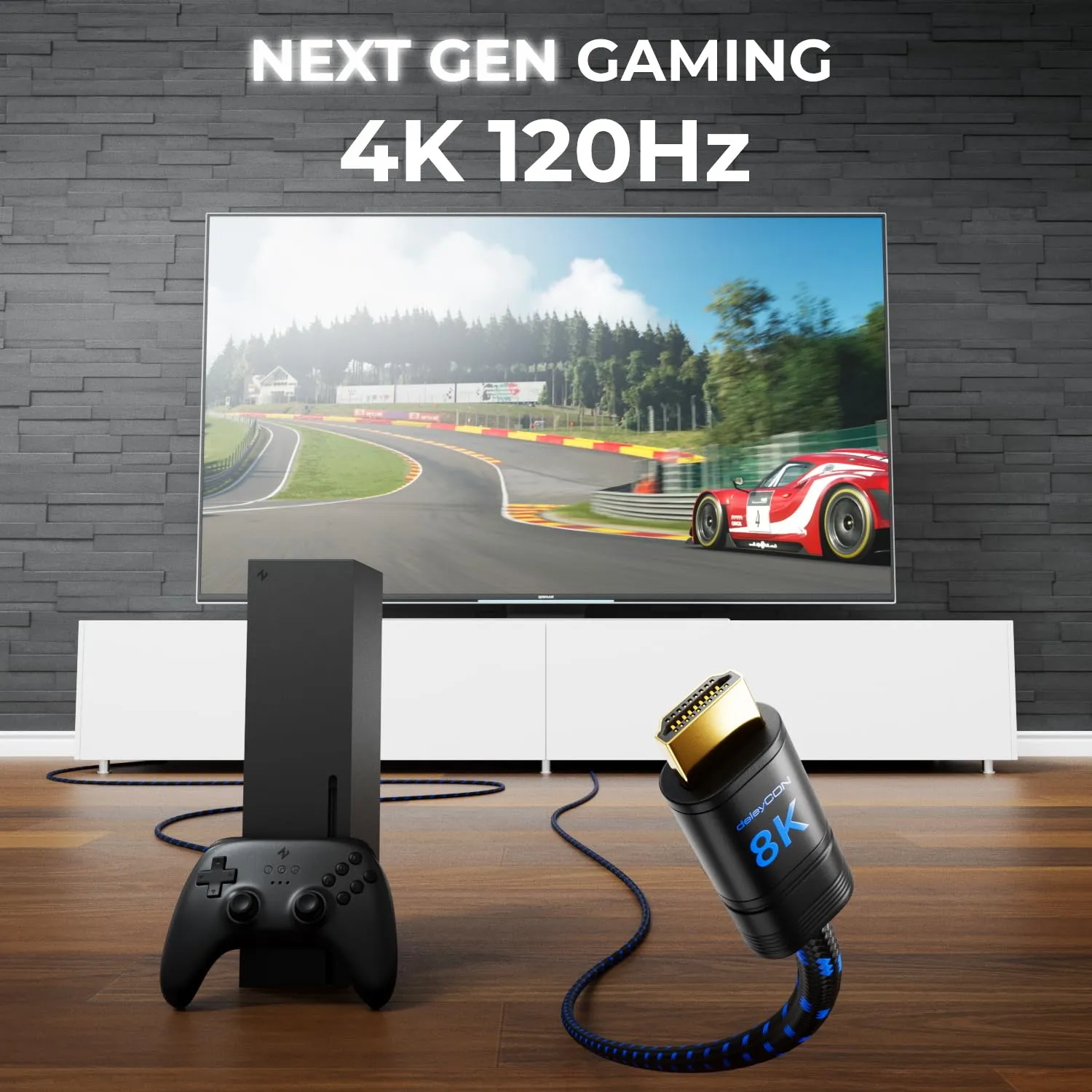 deleyCON Cavo HDMI 2.1b 8K Ultra High Speed 0,5m - immagine 4