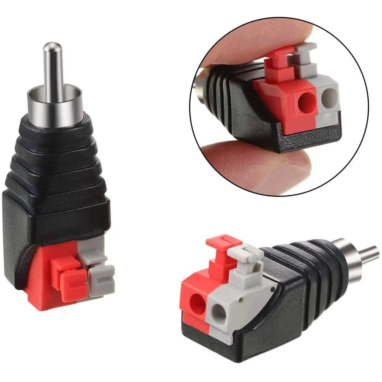 Greluma Adattatore RCA Maschio a Terminale a Vite per Altoparlante e Subwoofer, 6 Pezzi - immagine 2
