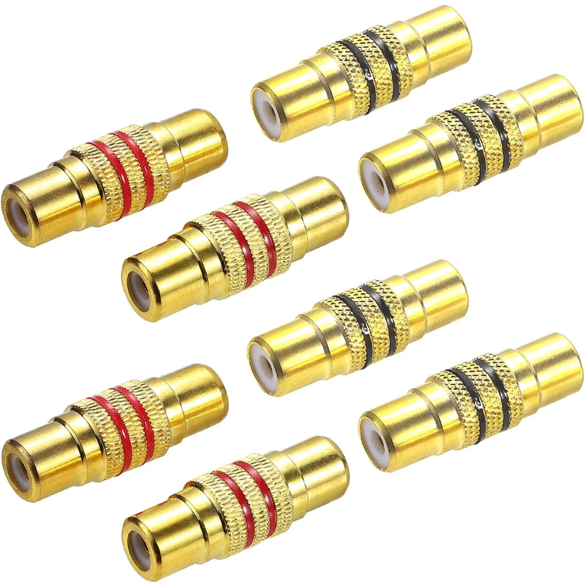Greluma Adattatore Accoppiatore RCA Femmina-Femmina, 8 Pezzi - immagine 1