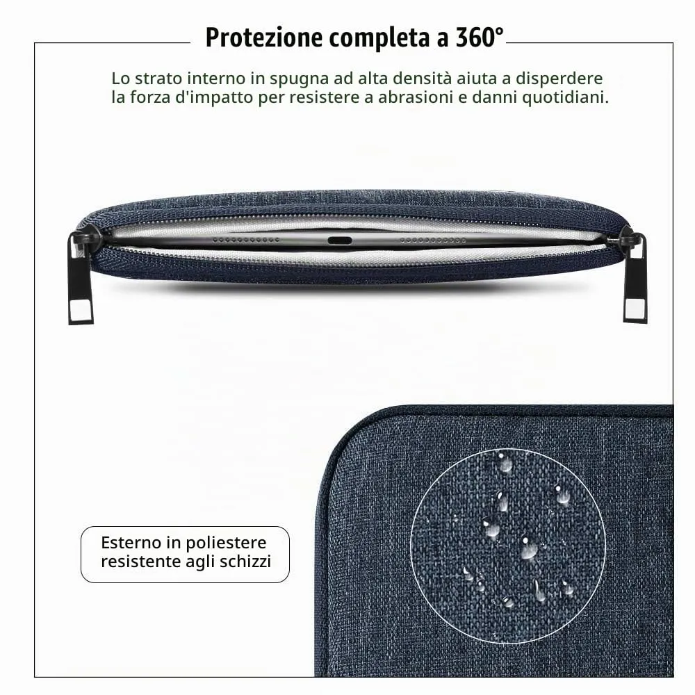 TiMOVO Custodia per Tablet 8-9 Pollici con Tasche, Grigio Siderale - immagine 4