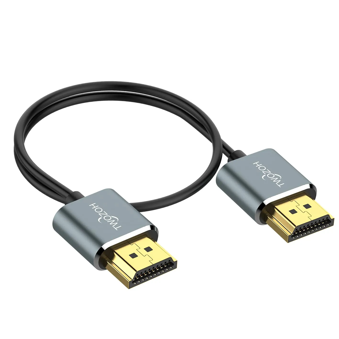 Twozoh Cavo HDMI 2.0 Ultra Sottile, 1m, 4K 60Hz, 2160P, 1080P - immagine 2