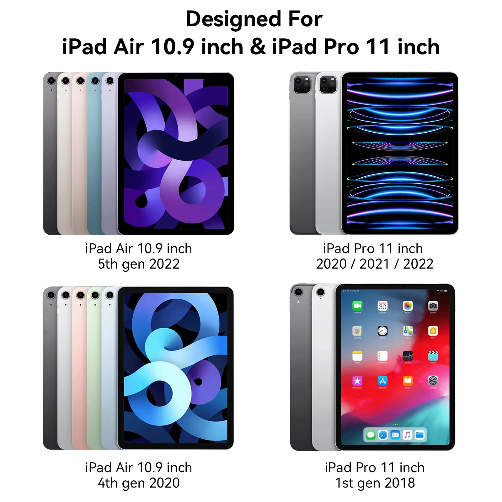 Protescreen Pellicola di Carta Opaca per iPad Pro 11 (2018-2022), iPad Air 5 (2022) e iPad Air 4 (2020) 10,9 pollici, Confezione da 3 pezzi - immagine 8