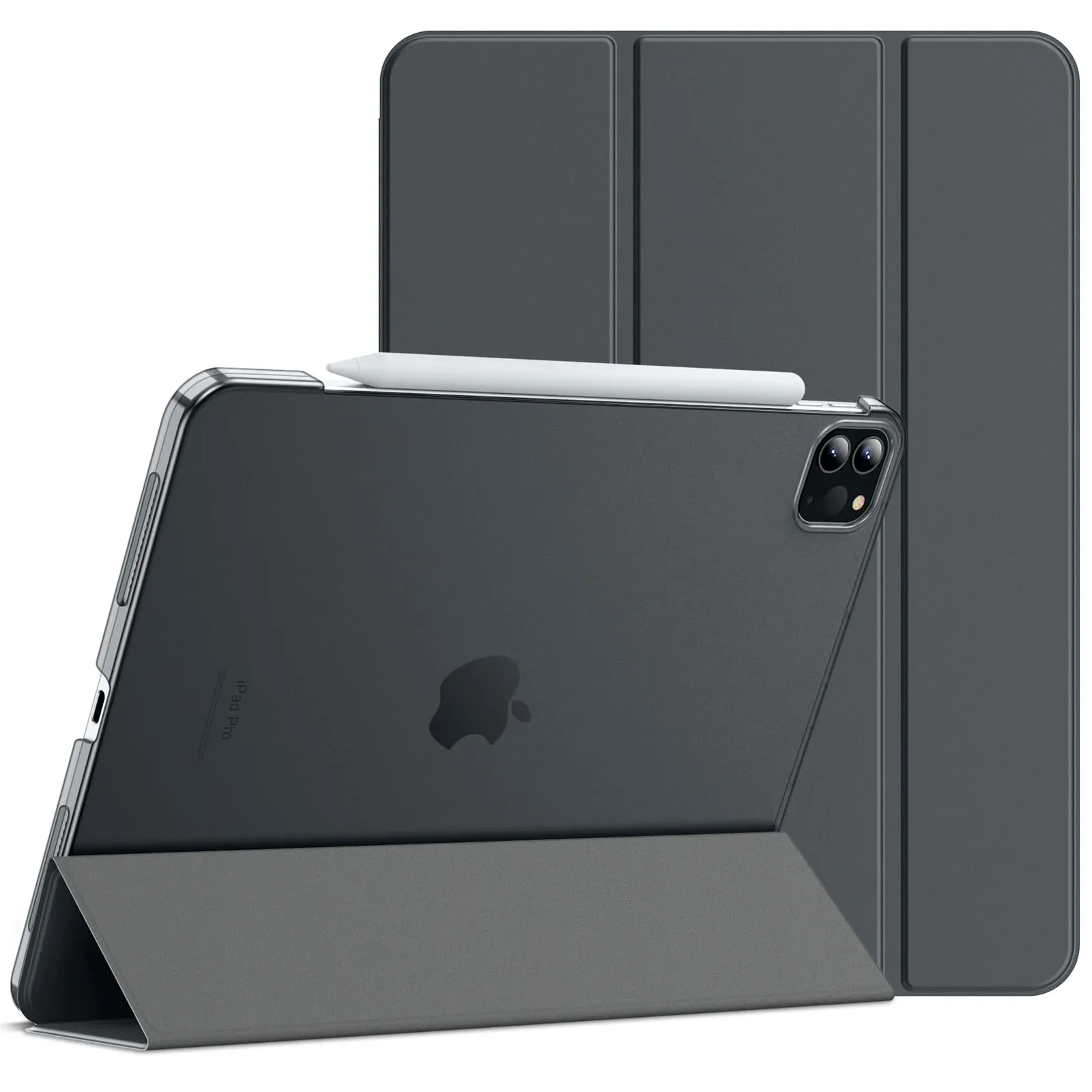 JETech Custodia per iPad Pro 11" (2018-2022), Grigio Scuro - immagine 1