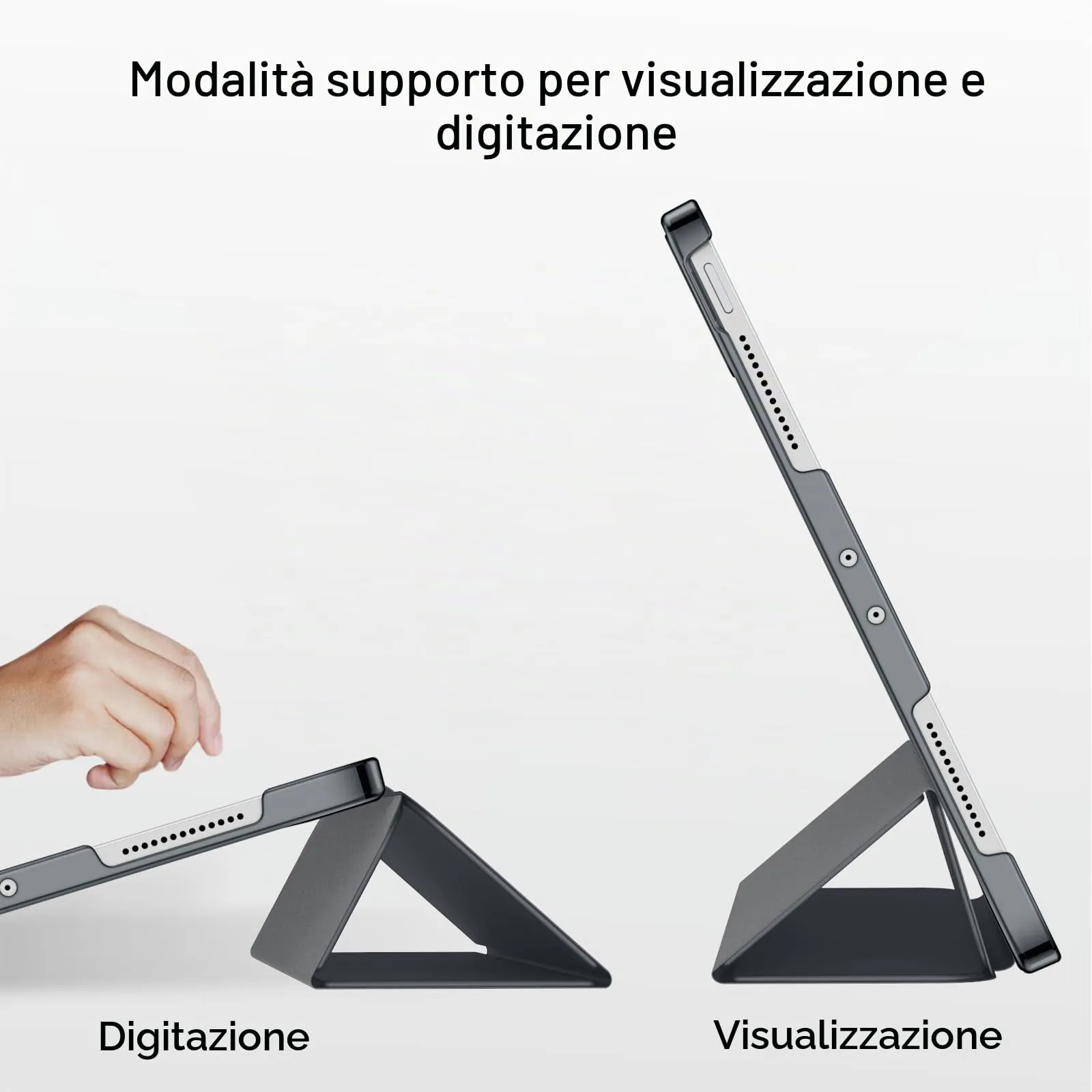 JETech Custodia per iPad Pro 11" (2018-2022), Grigio Scuro - immagine 5
