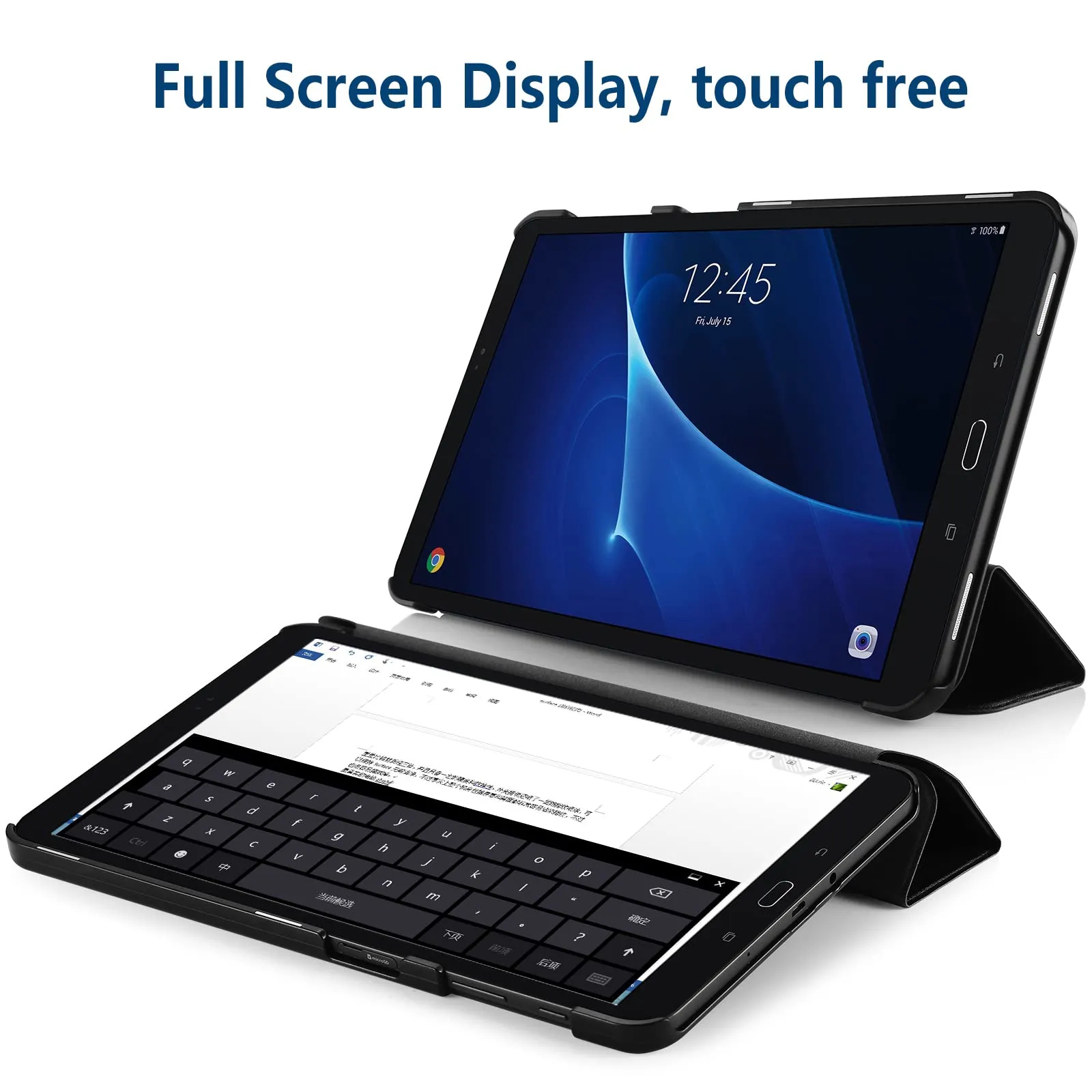 Simpeak Smart Case per Samsung Galaxy Tab A 10.1" (2016) SM-T580/T585 Folio Cover - immagine 3