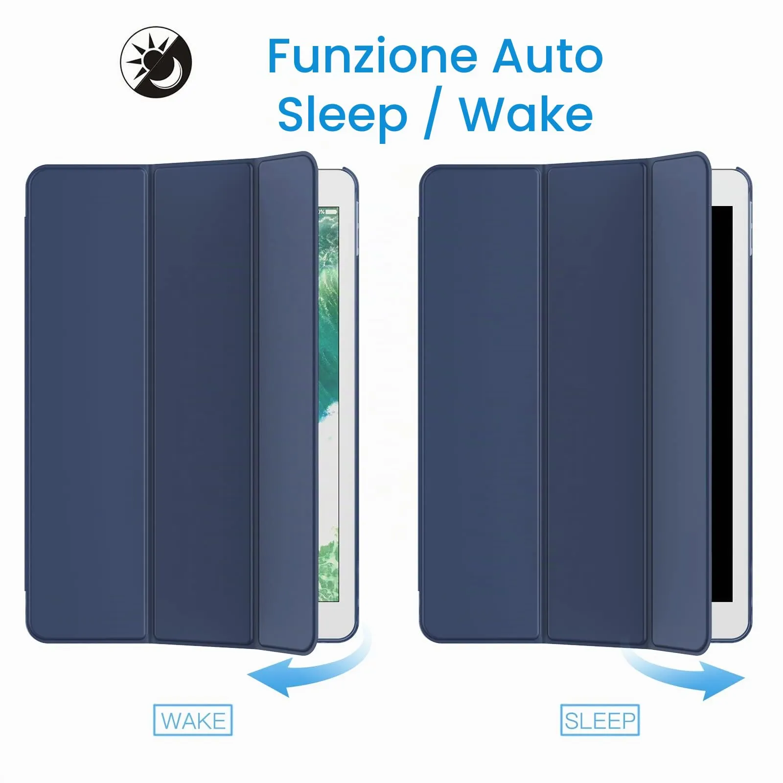 JETech Custodia per iPad Pro 10,5" (2017) e iPad Air 3ª Gen (2019), Navy - immagine 6