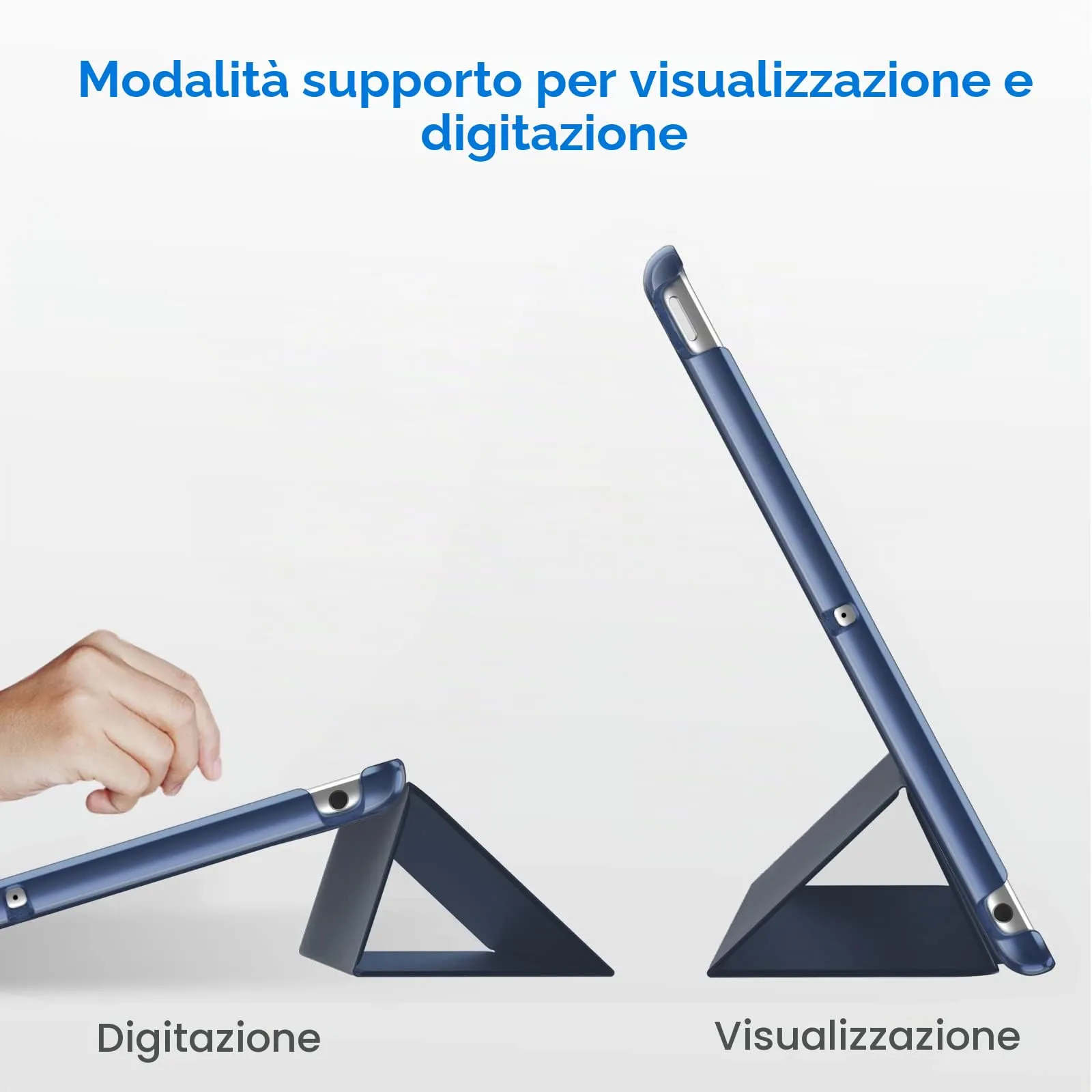 JETech Custodia per iPad 6ª/5ª Gen 9,7" (2018/2017), Marino Intenso - immagine 5