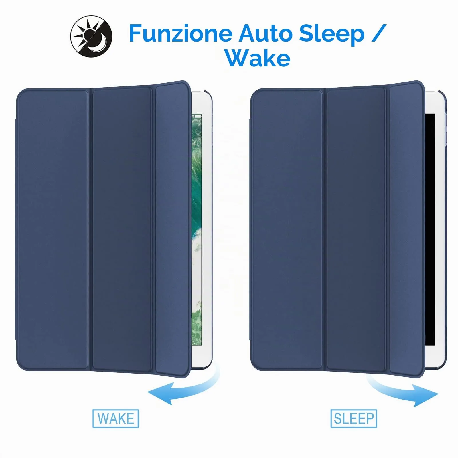 JETech Custodia per iPad 6ª/5ª Gen 9,7" (2018/2017), Marino Intenso - immagine 6