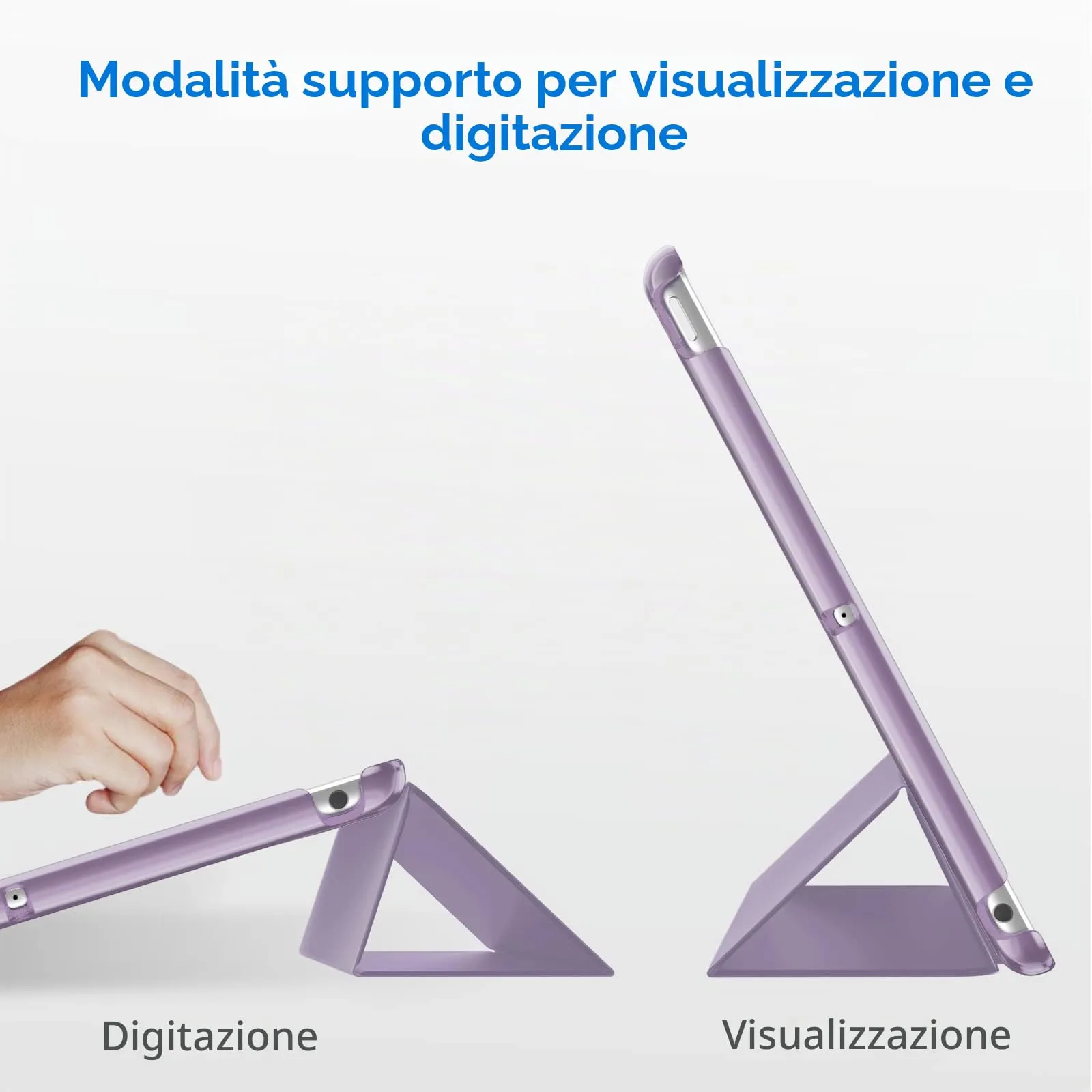 JETech Custodia per iPad 6ª/5ª Gen 9,7" (2018/2017), Viola Chiaro - immagine 5