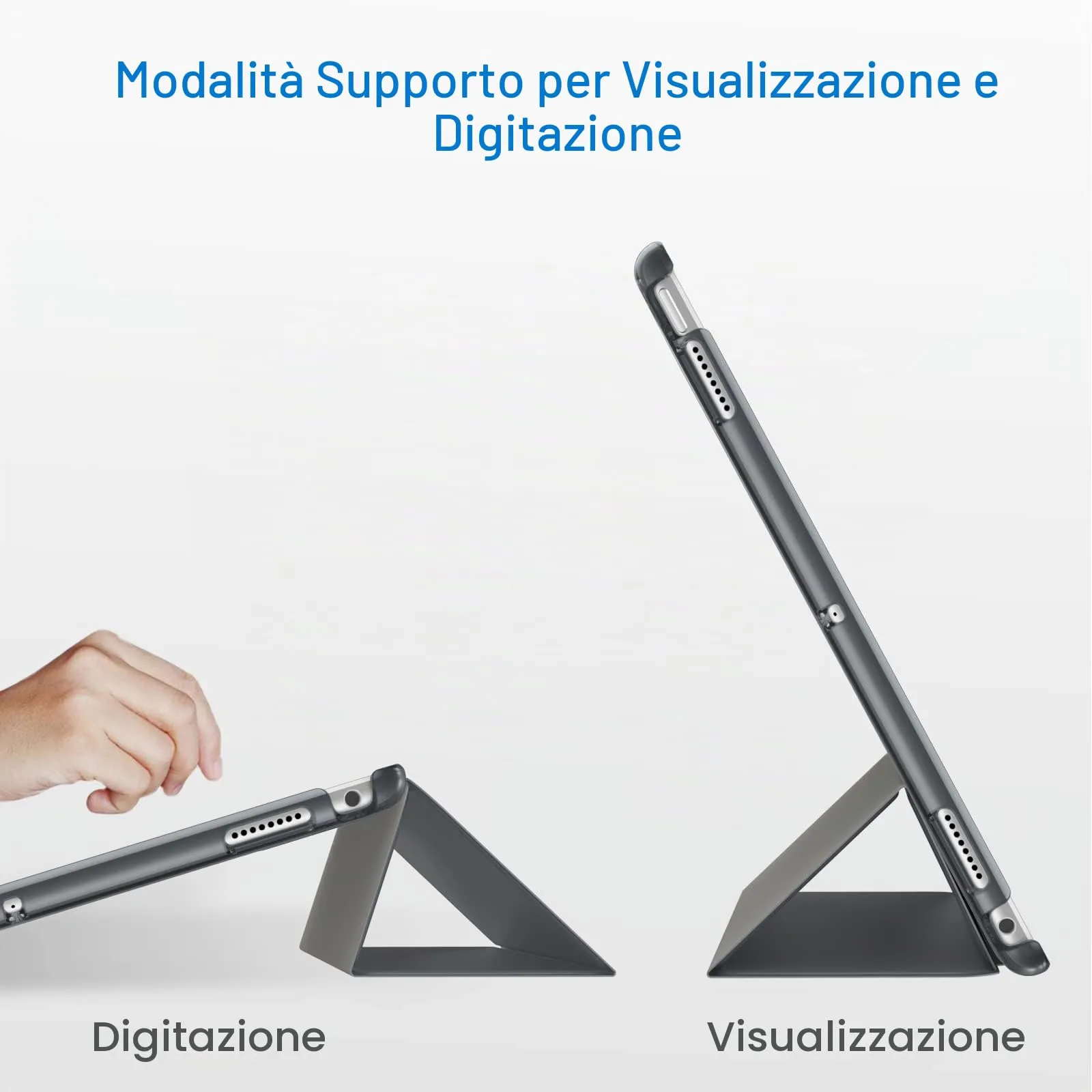JETech Custodia per iPad Pro 10,5" (2017) e iPad Air 3ª Gen (2019), Grigio Scuro - immagine 5
