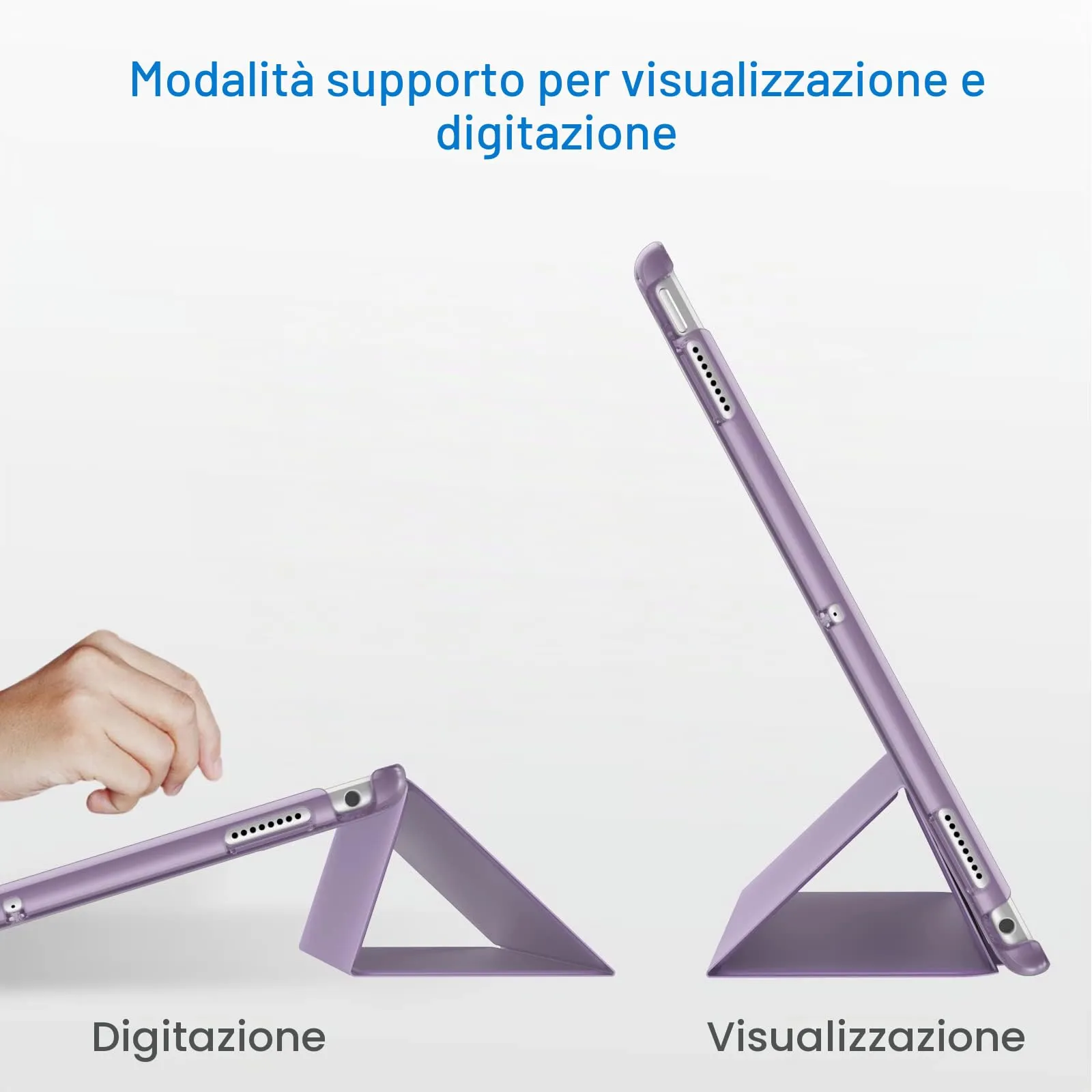 JETech Custodia per iPad Pro 10,5" 2017 e iPad Air 3ª Gen 2019, Viola Chiaro - immagine 5