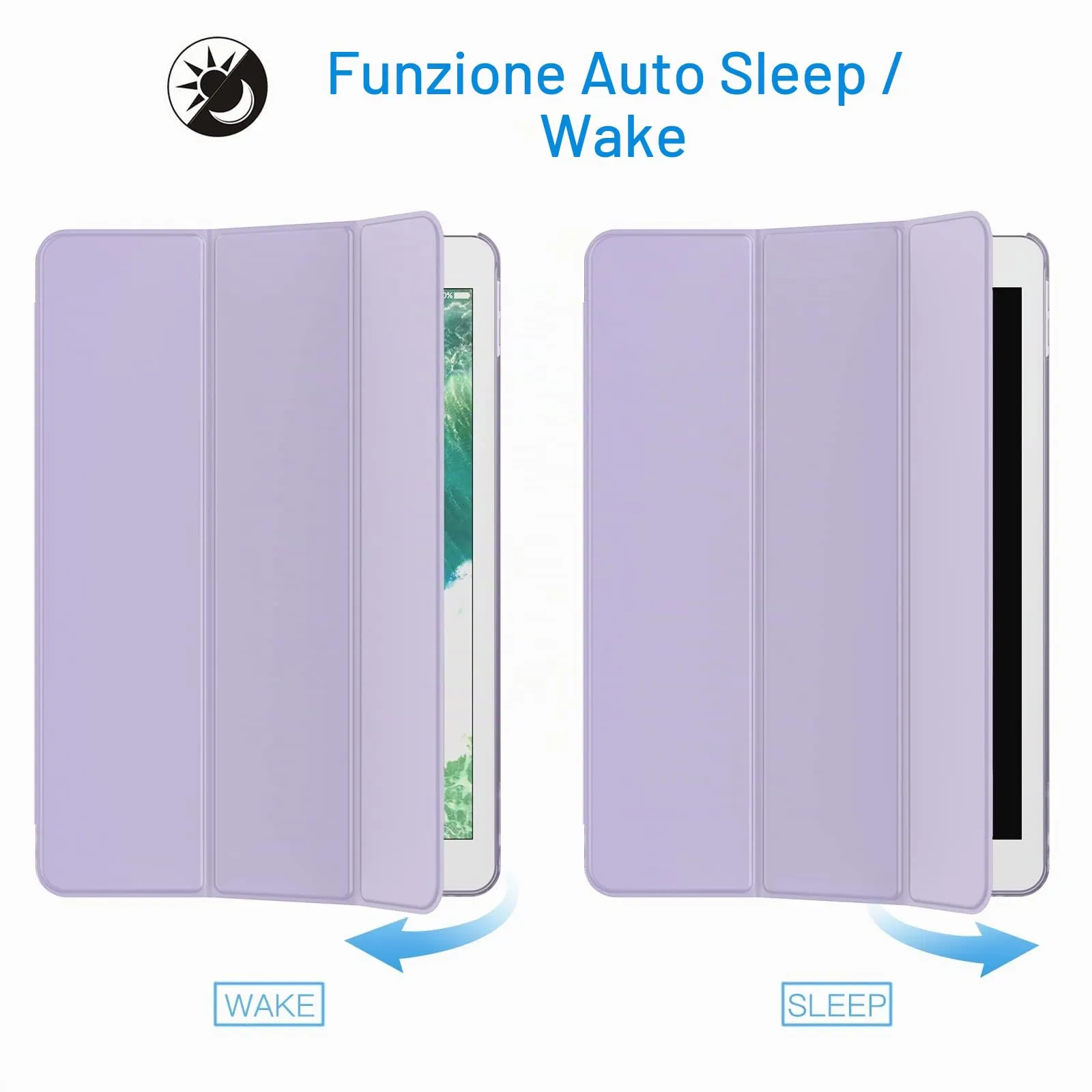 JETech Custodia per iPad Pro 10,5" 2017 e iPad Air 3ª Gen 2019, Viola Chiaro - immagine 6