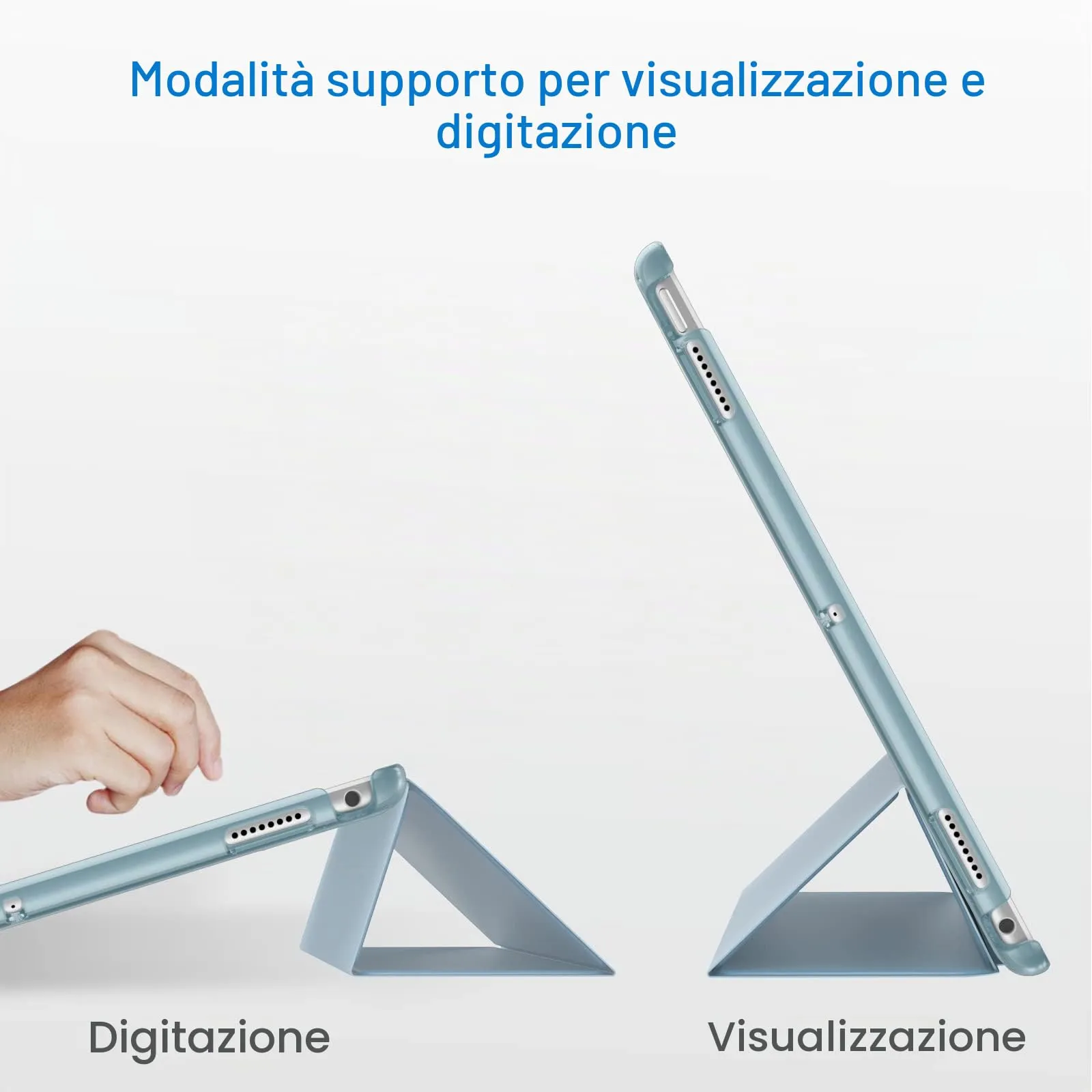 JETech Custodia per iPad Pro 10,5" (2017) e iPad Air 3ª Gen (2019), Blu Chiaro - immagine 5