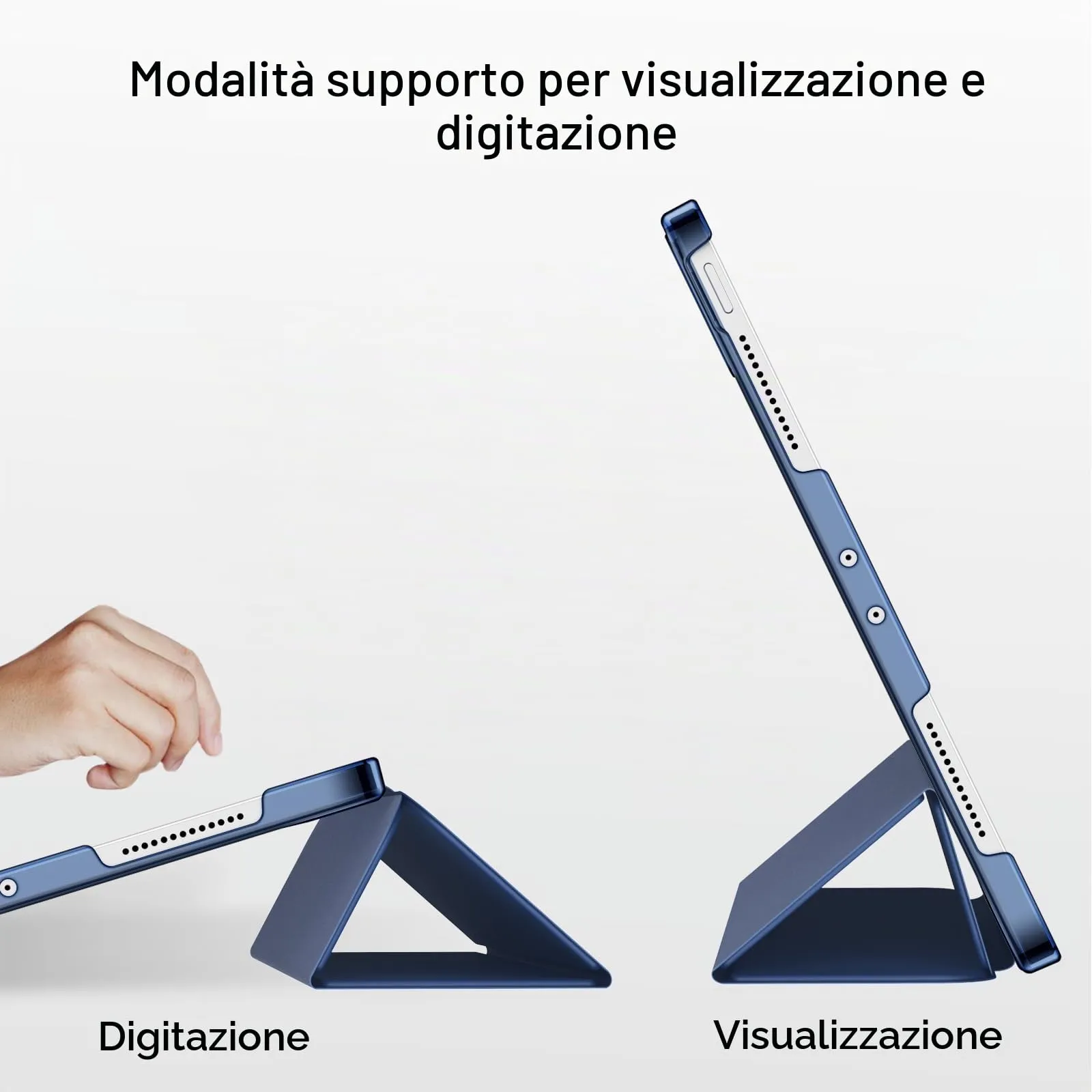 JETech Custodia per iPad Pro 11" (2018-2022), Marino Intenso - immagine 5