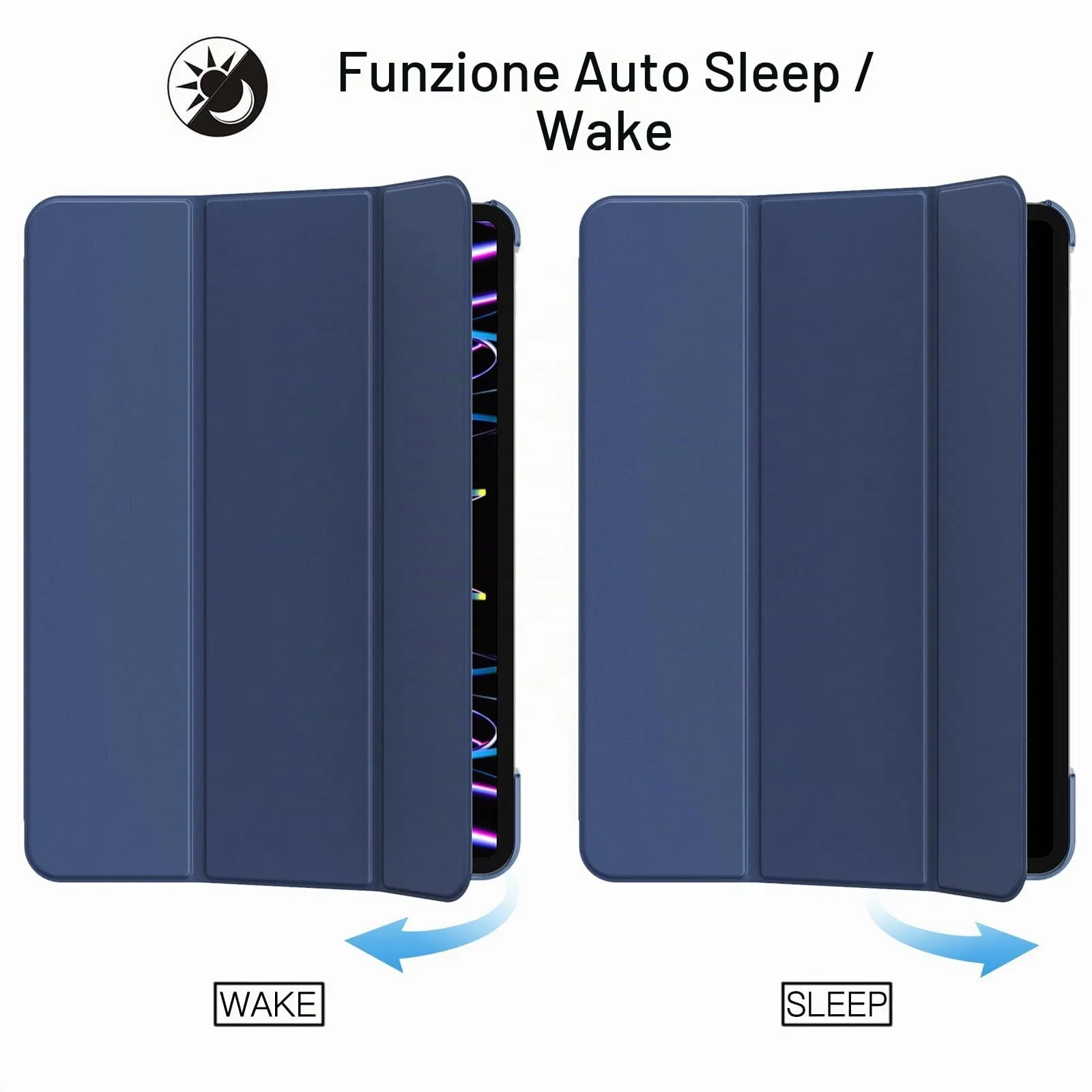JETech Custodia per iPad Pro 11" (2018-2022), Marino Intenso - immagine 6
