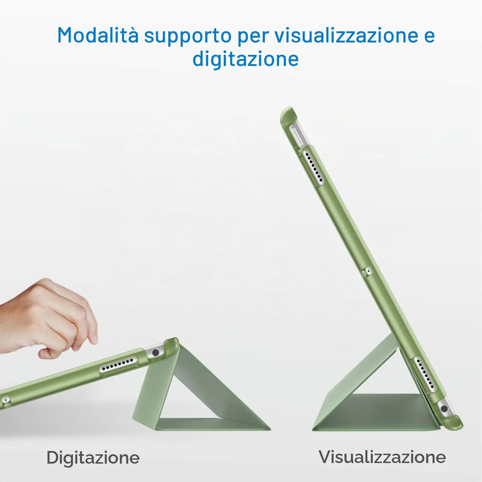 JETech Custodia per iPad Pro 10,5" (2017) e iPad Air 3ª Gen (2019), Verde Matcha - immagine 5
