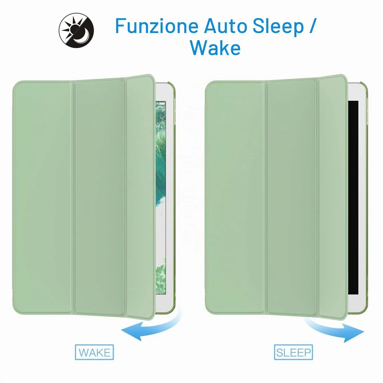 JETech Custodia per iPad Pro 10,5" (2017) e iPad Air 3ª Gen (2019), Verde Matcha - immagine 6