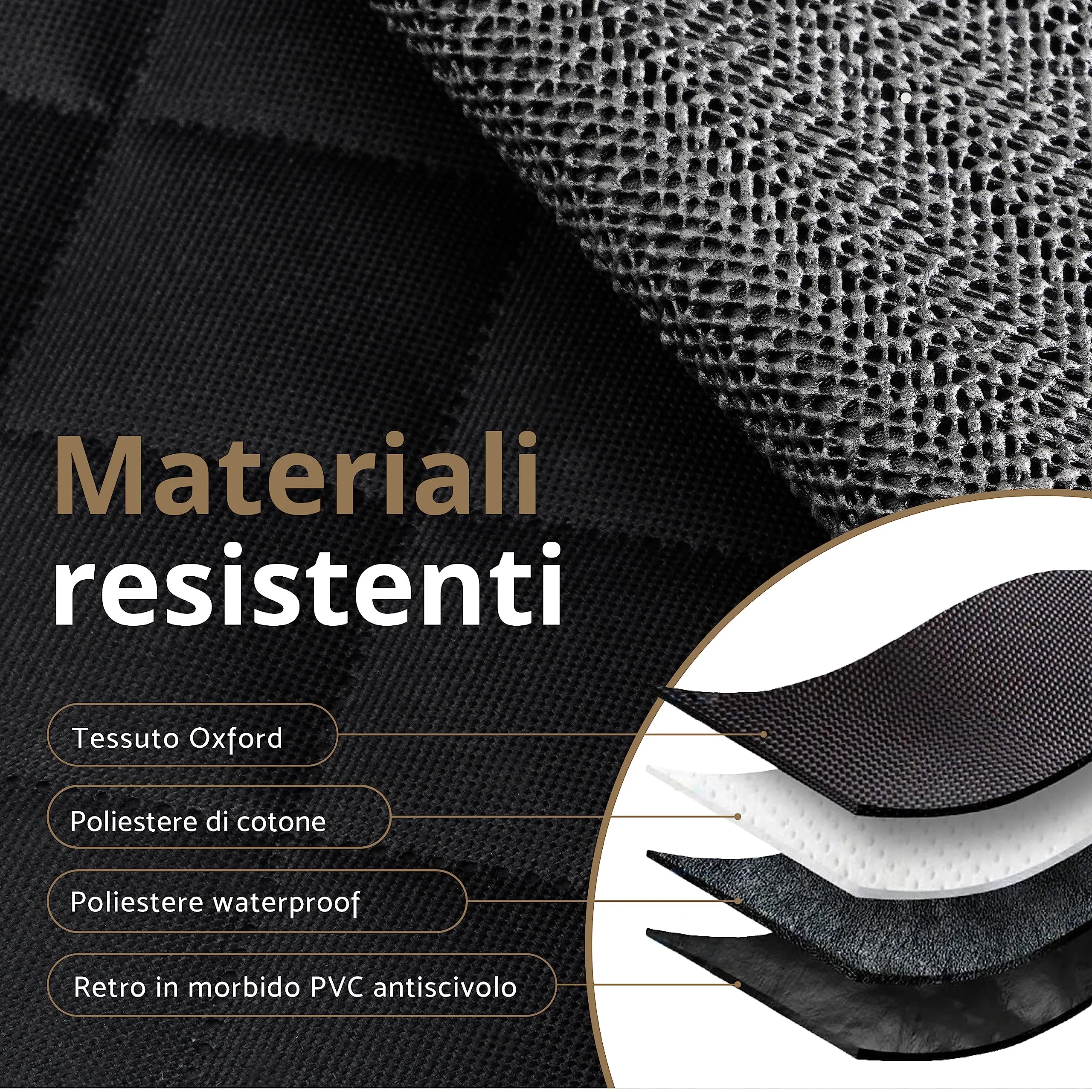 AMZPET Coprisedile Auto per Cani Universale 133 cm, Impermeabile, Antiscivolo e Antigraffio - immagine 6