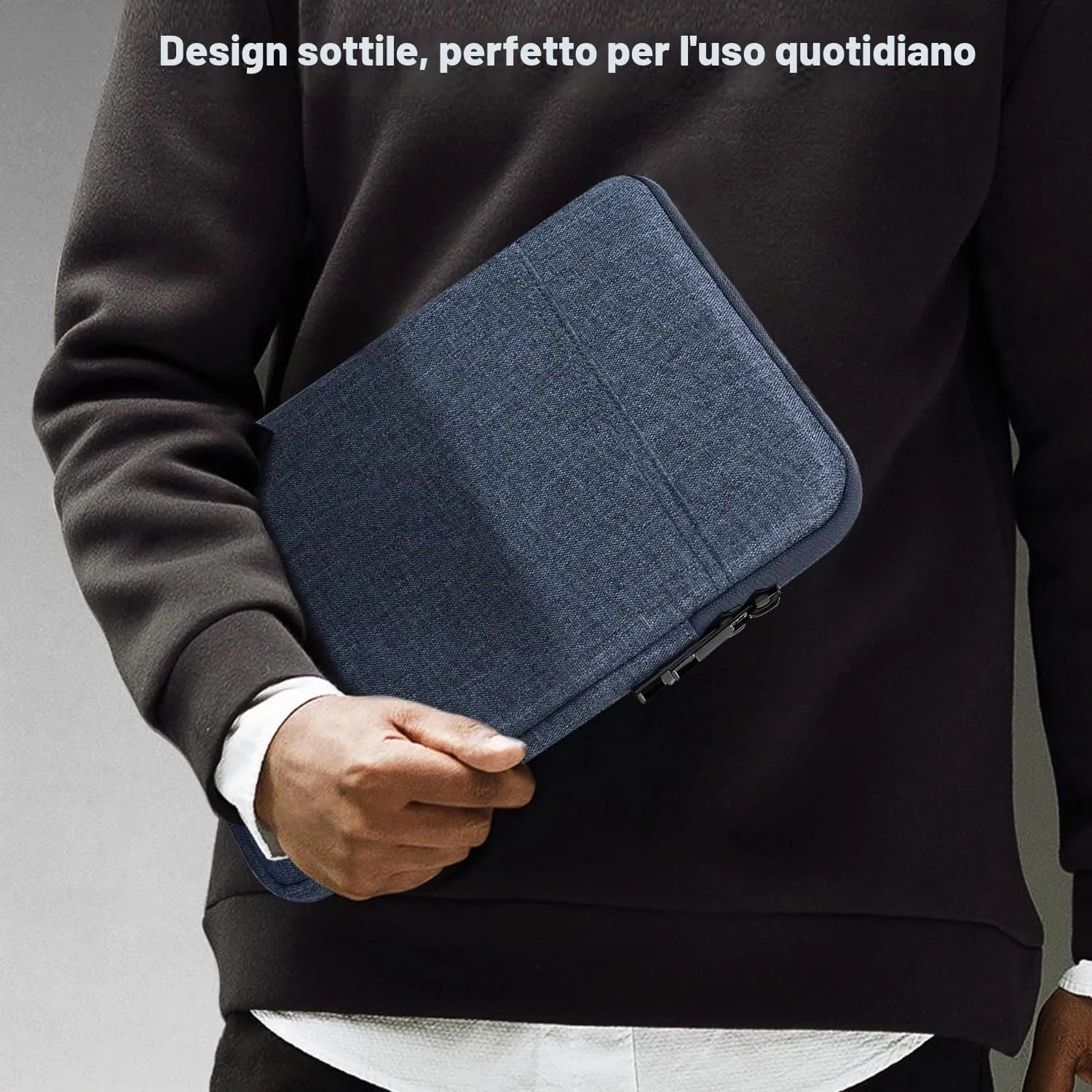 TiMOVO Custodia per Tablet 9-11", Grigio-Blu - immagine 6