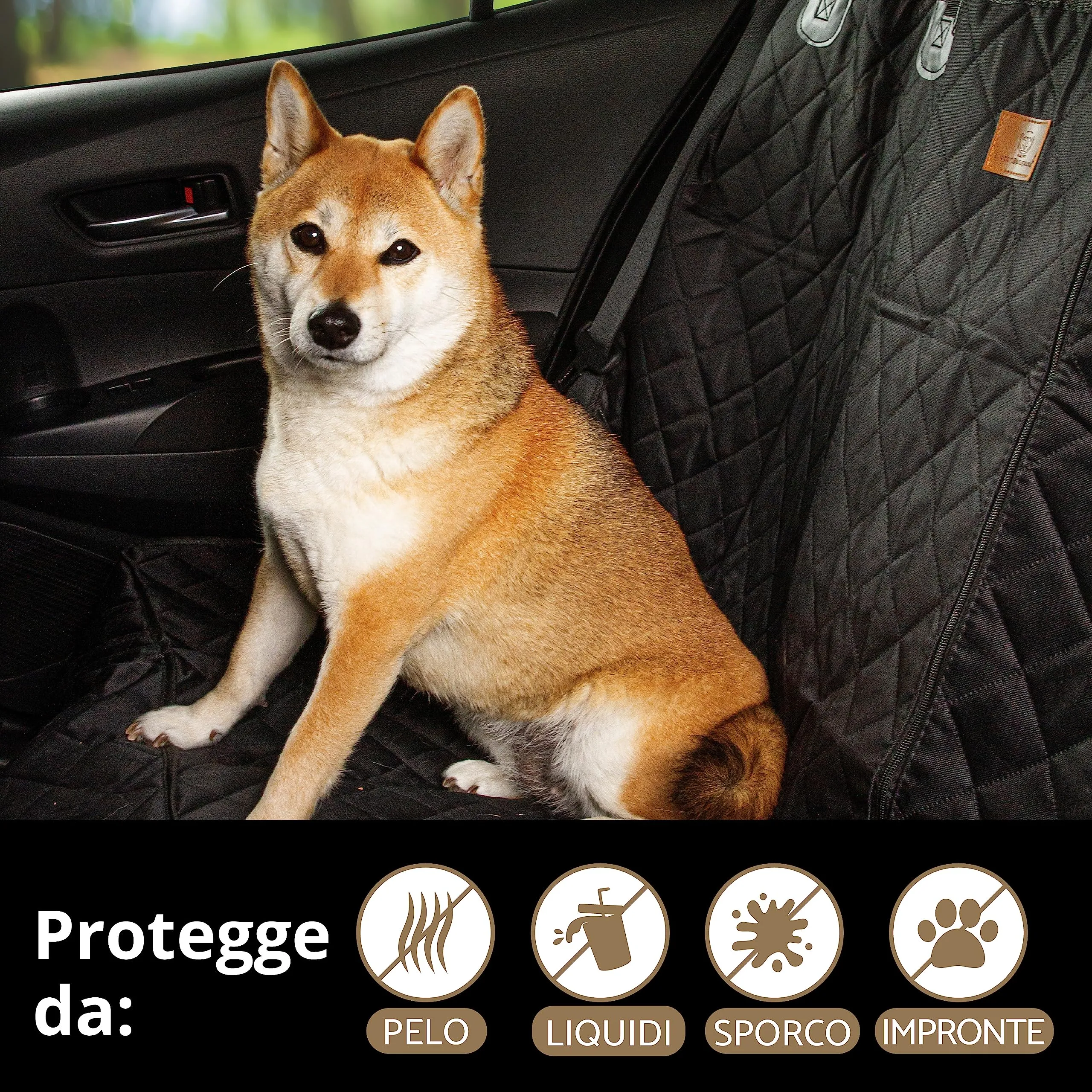 AMZPET Coprisedile Auto Isofix per Cani, Impermeabile e Antigraffio (133 x 56 cm) - immagine 7