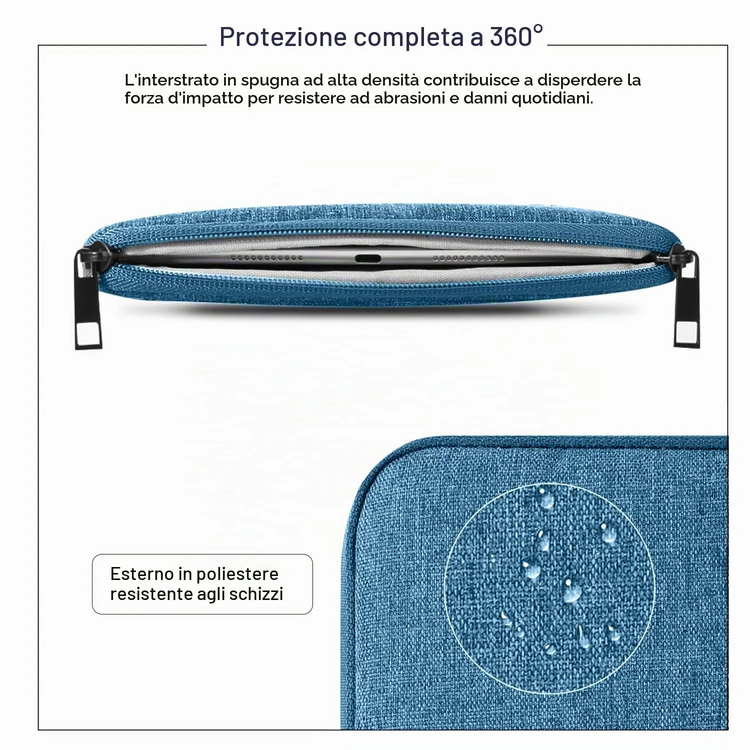 TiMOVO Custodia per Tablet 9-11", Blu - immagine 5