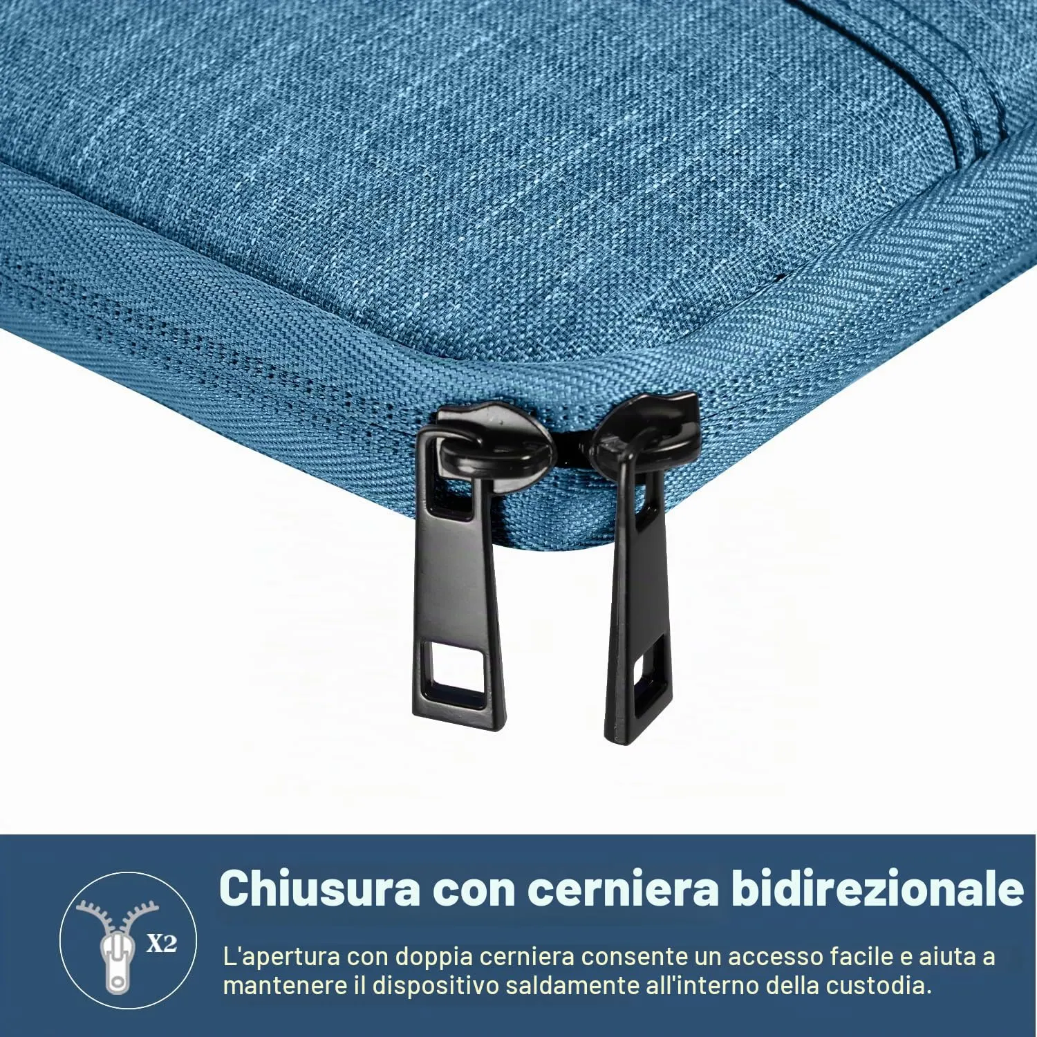TiMOVO Custodia per Tablet 9-11", Blu - immagine 9