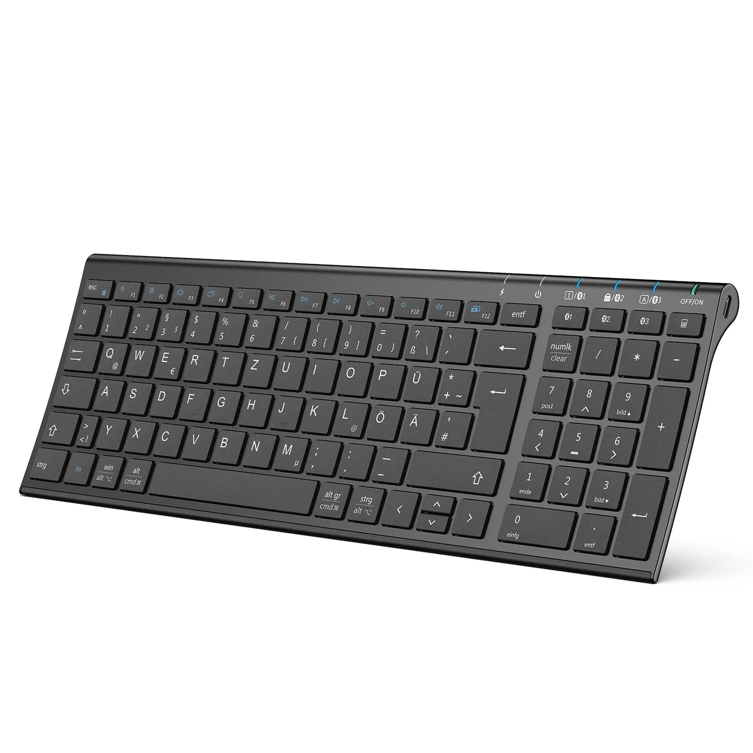 iClever BK10 Tastiera Bluetooth Layout Tedesco QWERTZ - immagine 1