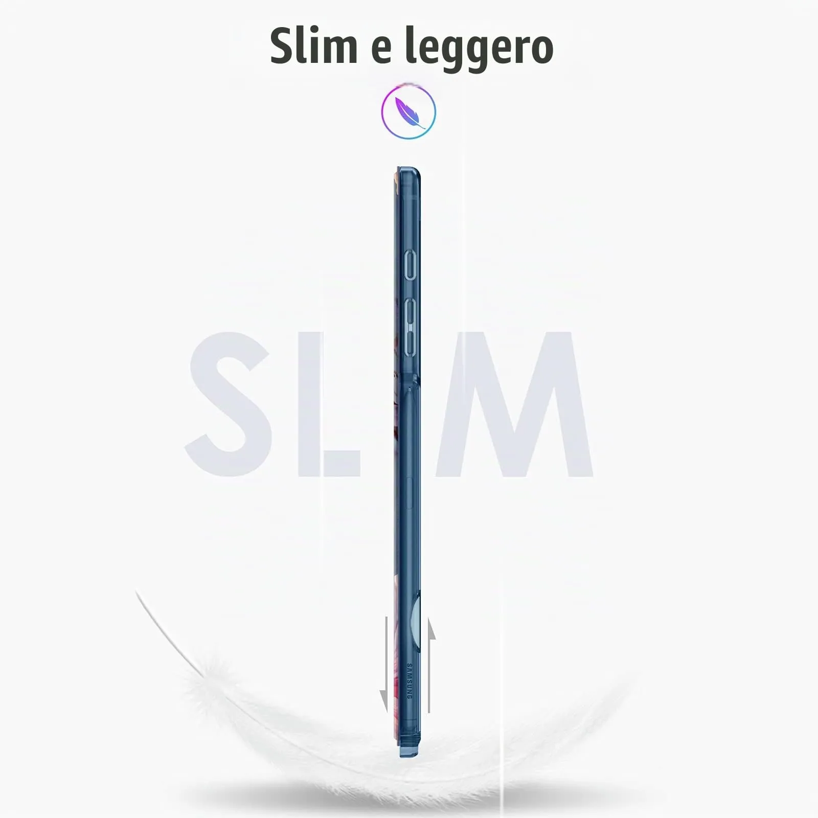 FINTIE Cover per Samsung Galaxy Tab S6 Lite 10.4 Pollici (2020/2022/2024), Floreale, Z-Blooming Hibiscus - immagine 4
