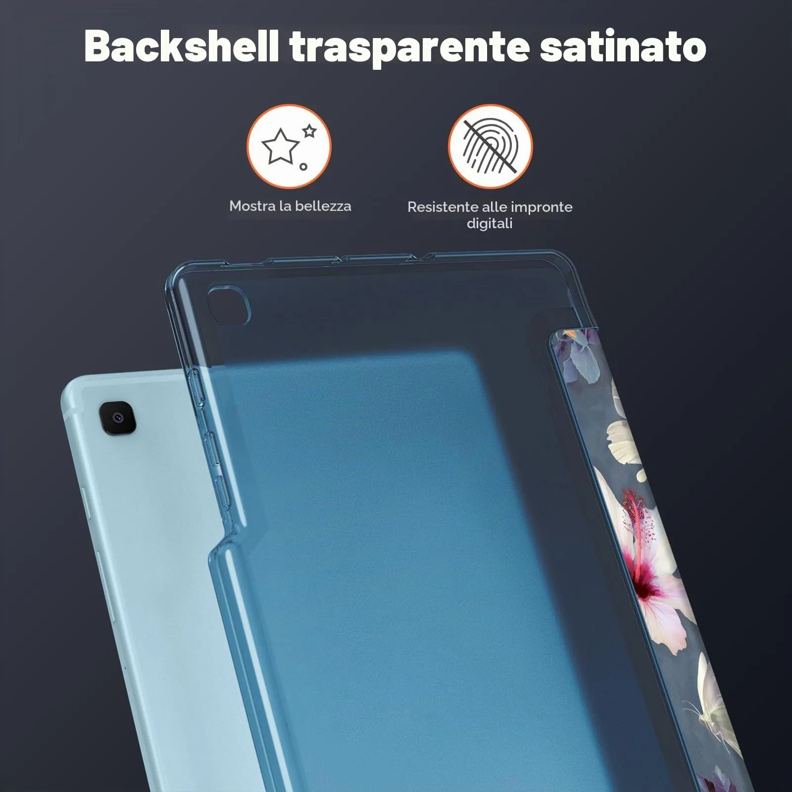 FINTIE Cover per Samsung Galaxy Tab S6 Lite 10.4 Pollici (2020/2022/2024), Floreale, Z-Blooming Hibiscus - immagine 6