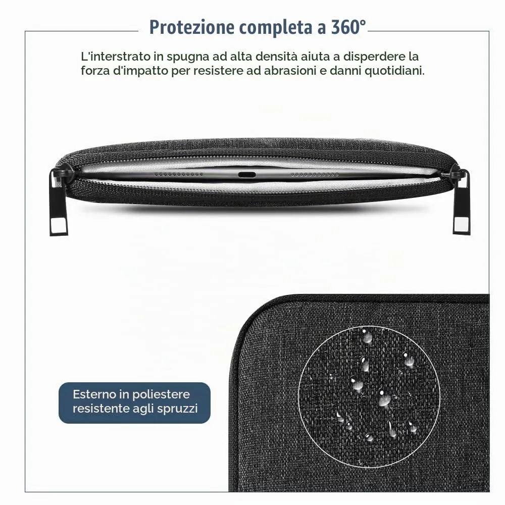 TiMOVO Custodia per Tablet 9-11", Nero - immagine 5