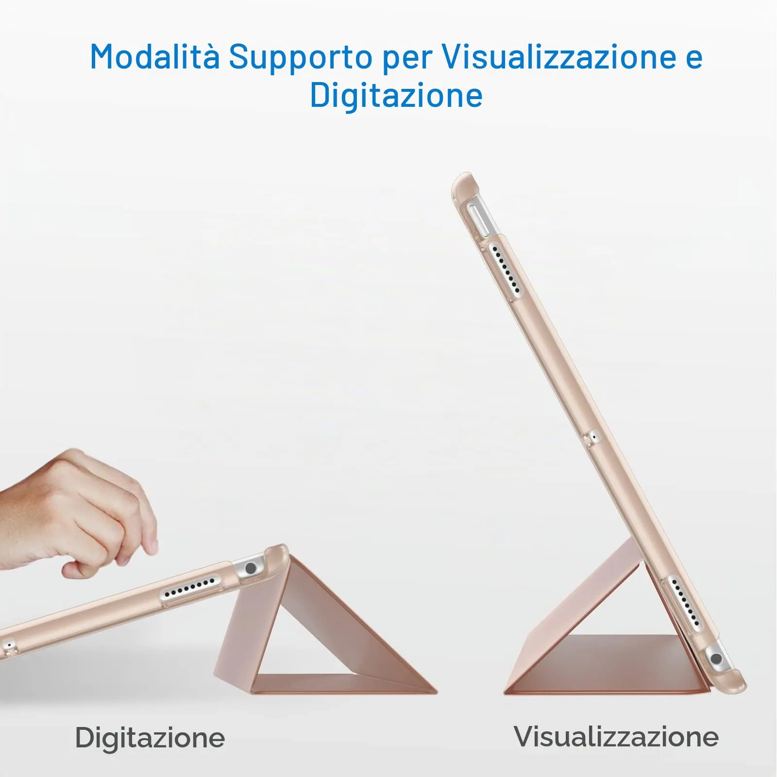 JETech Custodia per iPad Pro 10,5" (2017) e iPad Air 3ª Gen (2019), Oro Rosa - immagine 5
