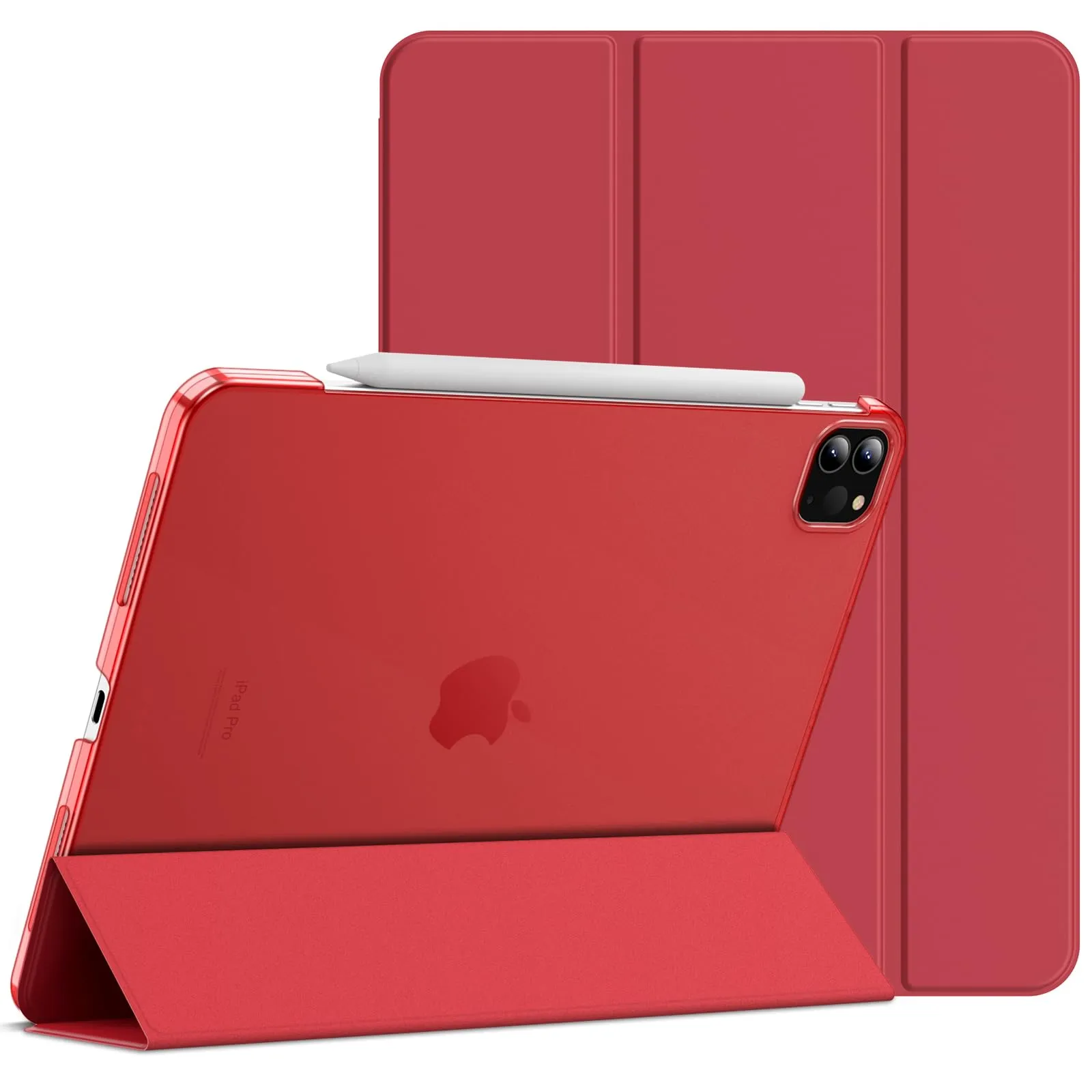 JETech Custodia per iPad Pro 11" (2018-2022), Rosso - immagine 1