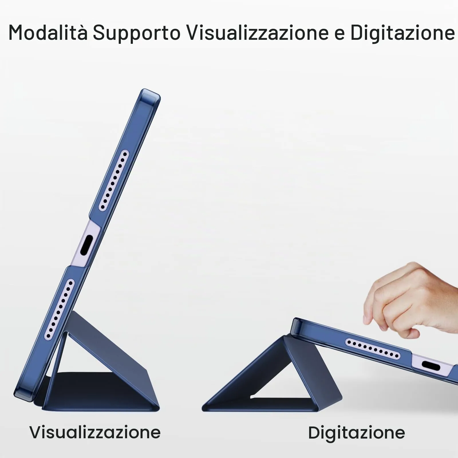JETech Custodia per iPad mini A17 Pro/6ª Gen, Blu Marino - immagine 5