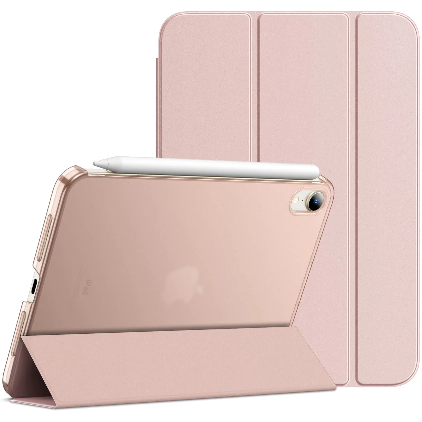 JETech Custodia per iPad mini A17 Pro/6ª Gen, Oro rosa - immagine 1