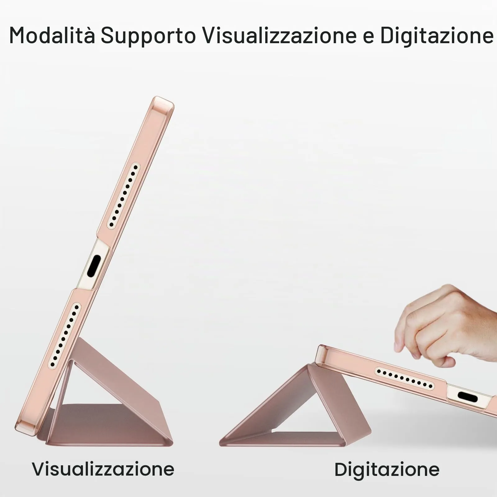 JETech Custodia per iPad mini A17 Pro/6ª Gen, Oro rosa - immagine 5