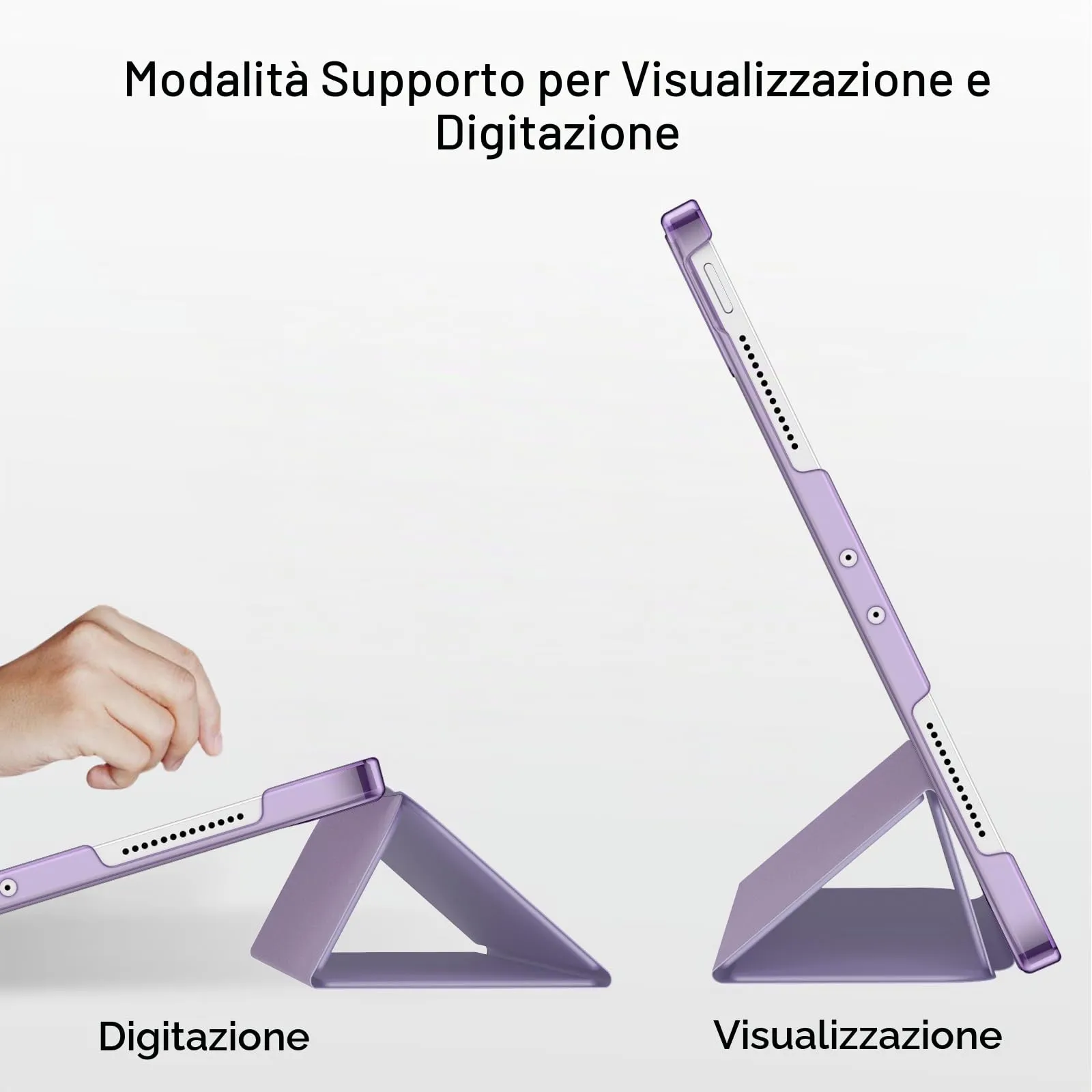 JETech Custodia per iPad Pro 11" (2018-2022), Viola Chiaro - immagine 5