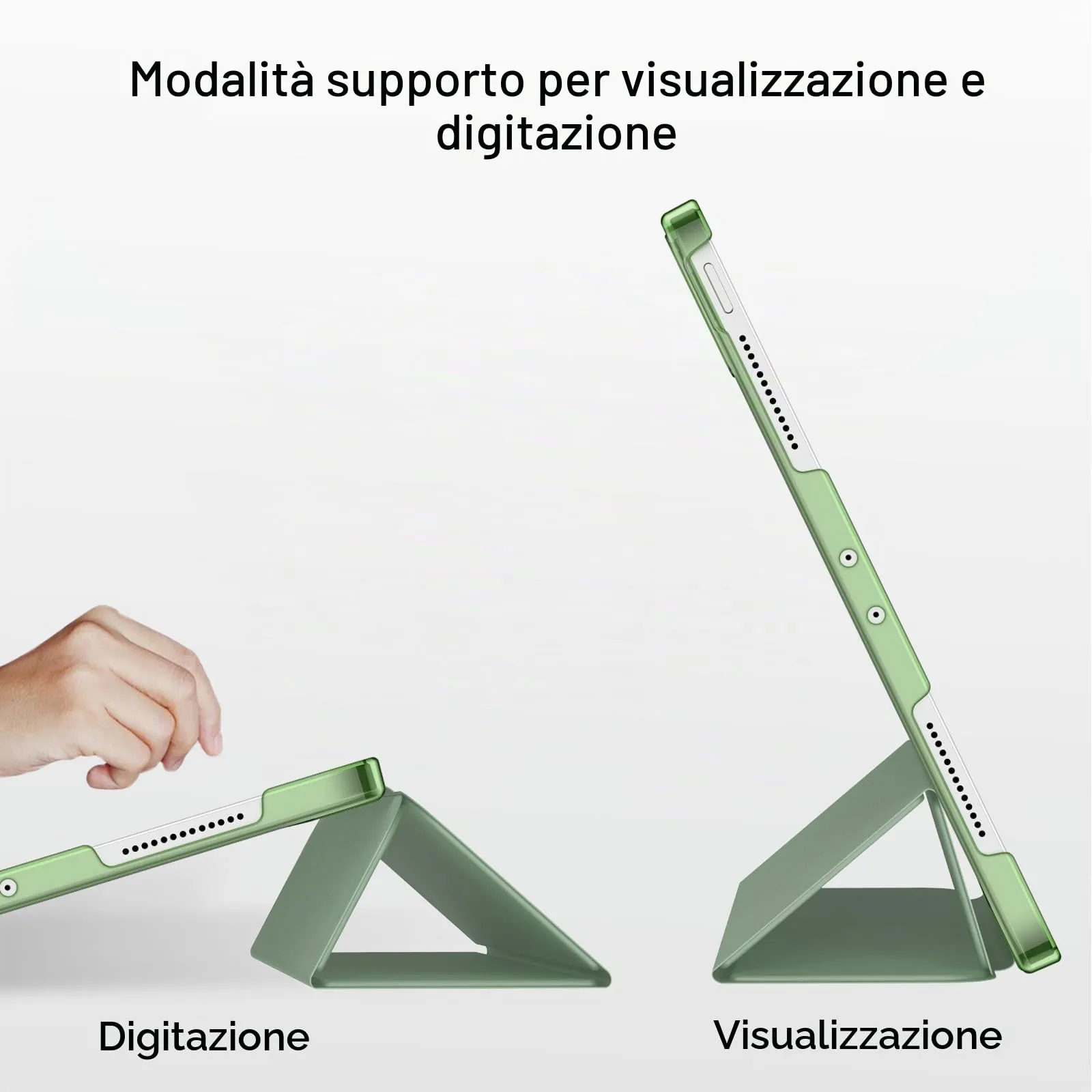 JETech Custodia per iPad Pro 11" (2018-2022), Verde Matcha - immagine 5