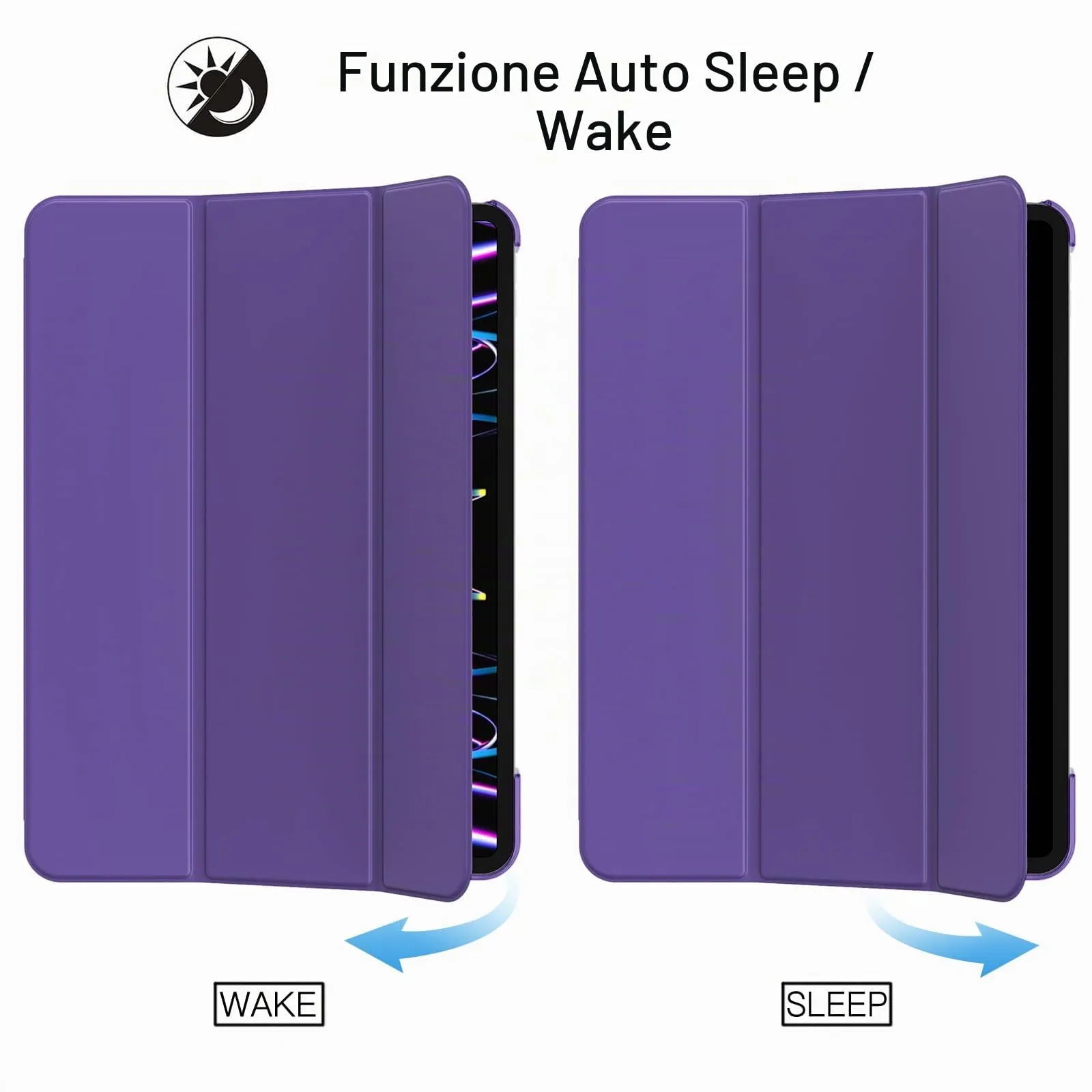JETech Custodia per iPad Pro 11" (2018-2022), Viola - immagine 6