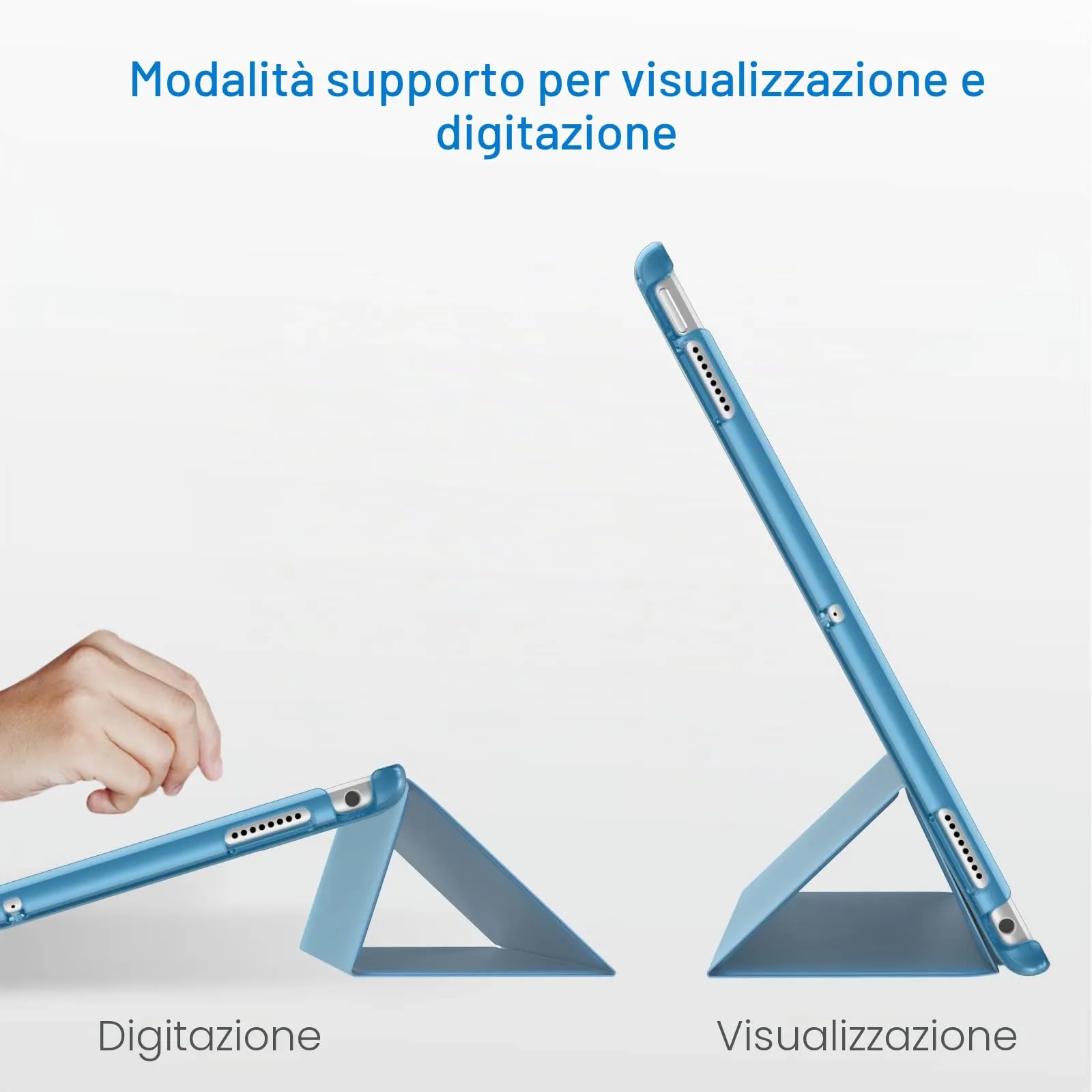 JETech Custodia per iPad Pro 10,5" (2017) e iPad Air 3ª Gen (2019), Blu - immagine 5