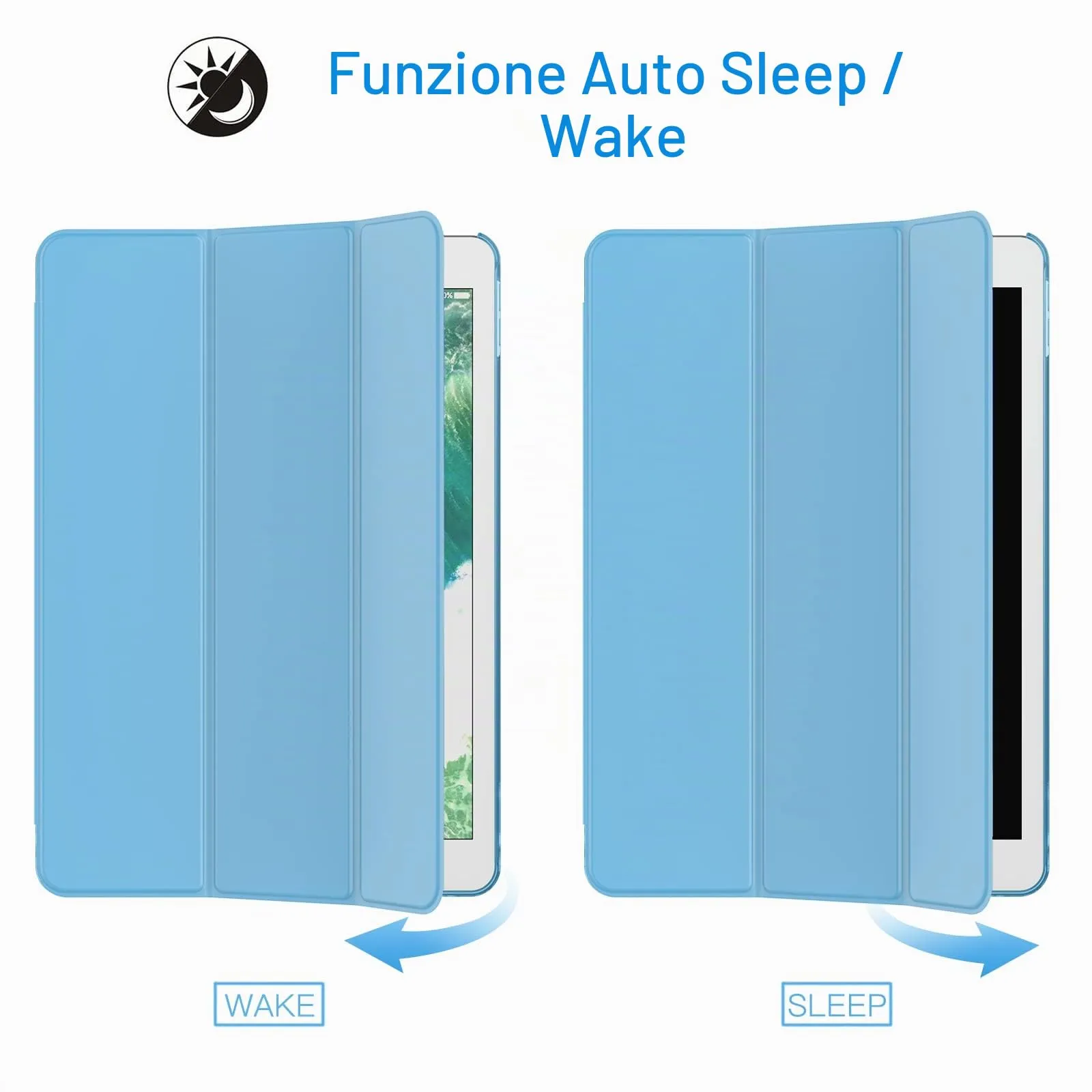 JETech Custodia per iPad Pro 10,5" (2017) e iPad Air 3ª Gen (2019), Blu - immagine 6