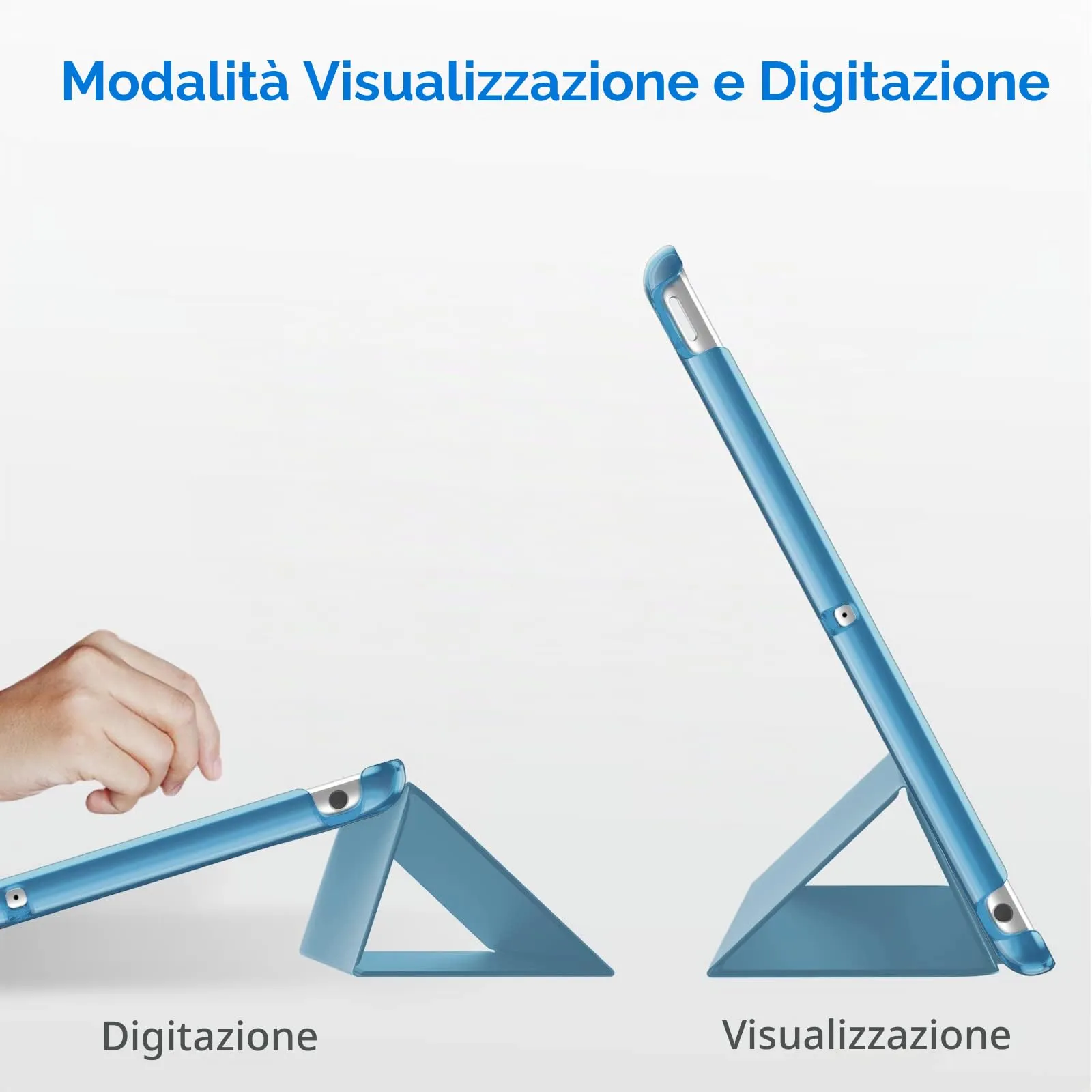 JETech Custodia per iPad 6ª/5ª Gen 9,7" (2018/2017), Blu - immagine 5